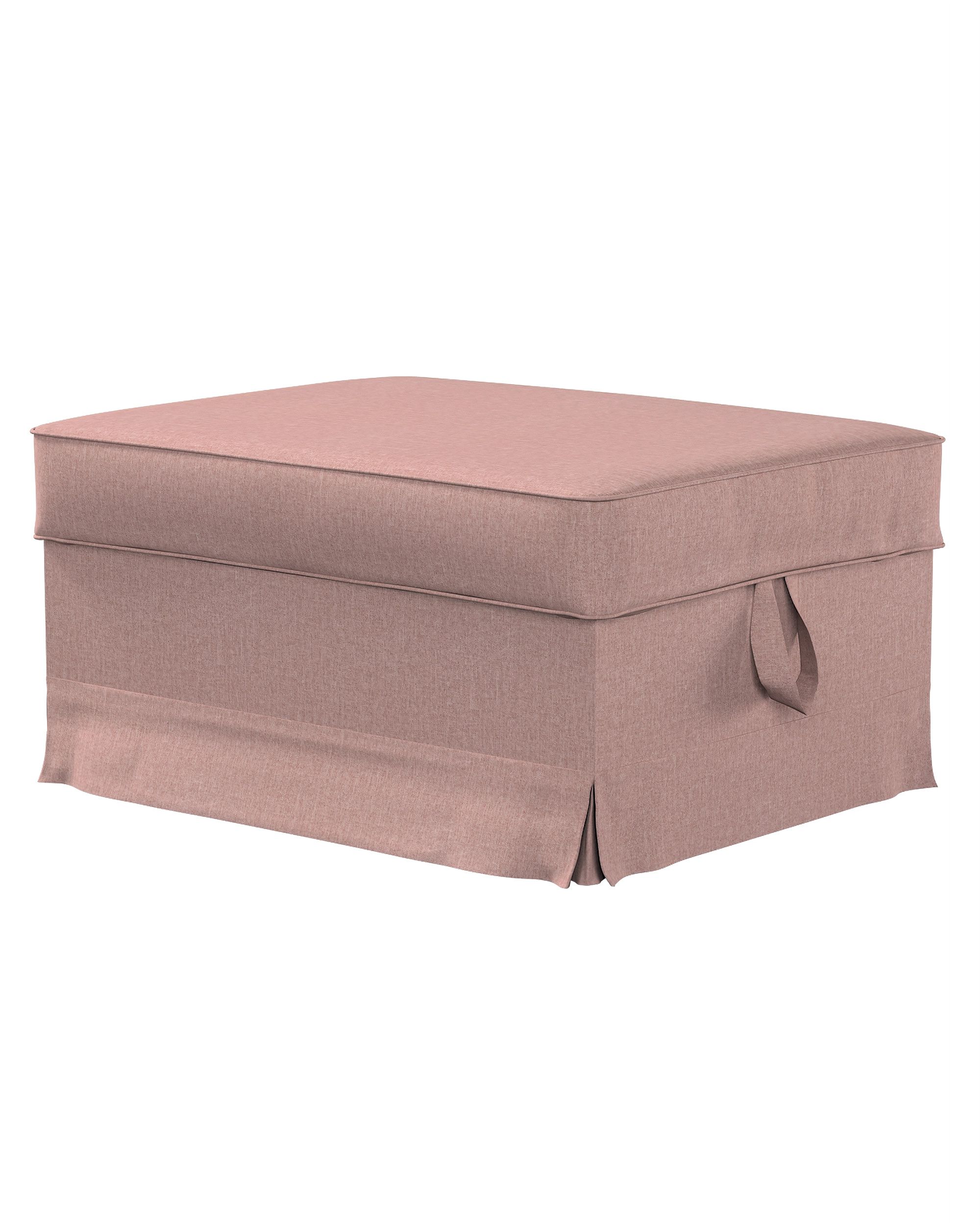 Bezug für Ektorp Bromma Hocker Farbe rosa Stoff strukturiert