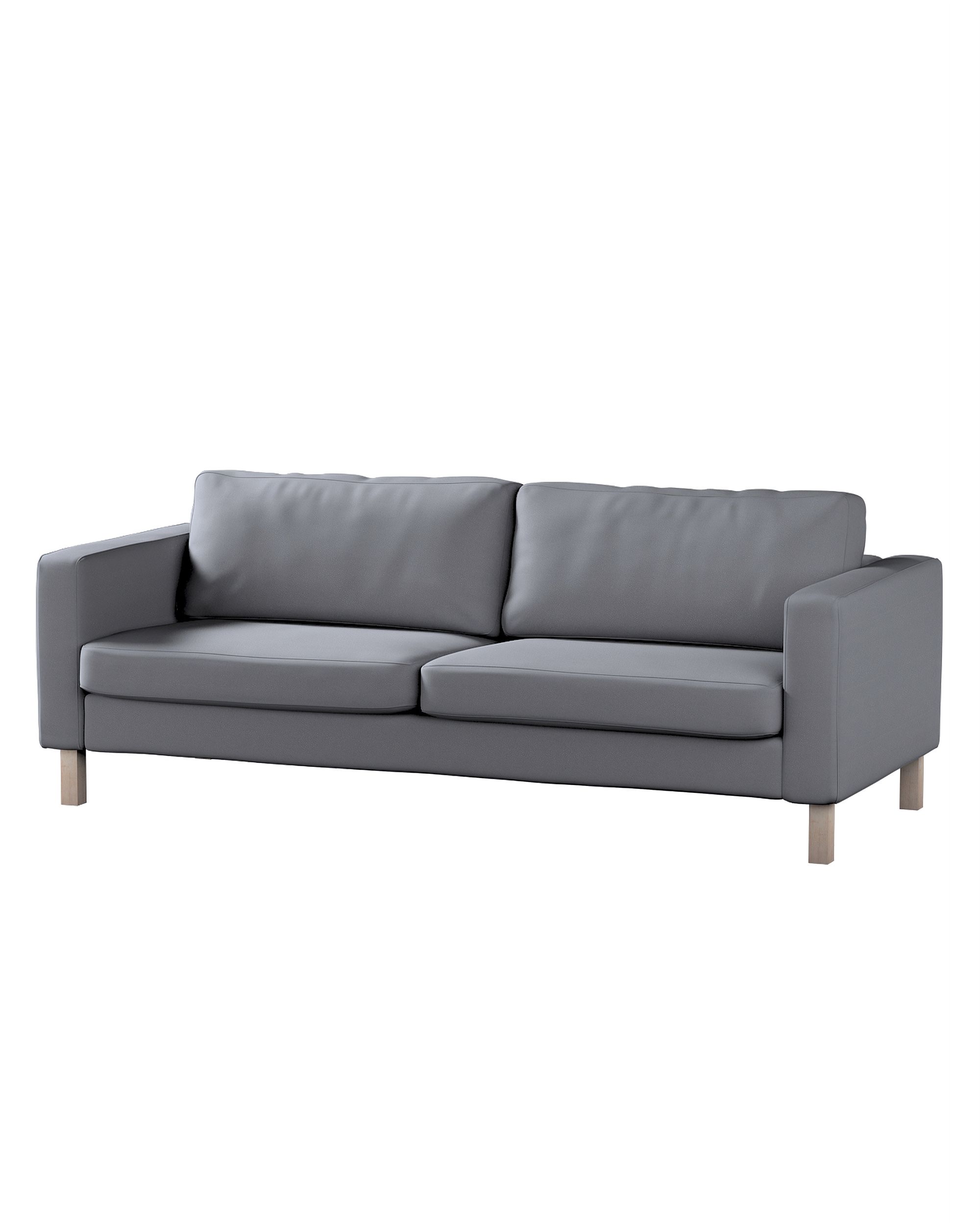 Bezug für Karlstad 3-Sitzer Sofa nicht ausklappbar, kurz Farbe grau
