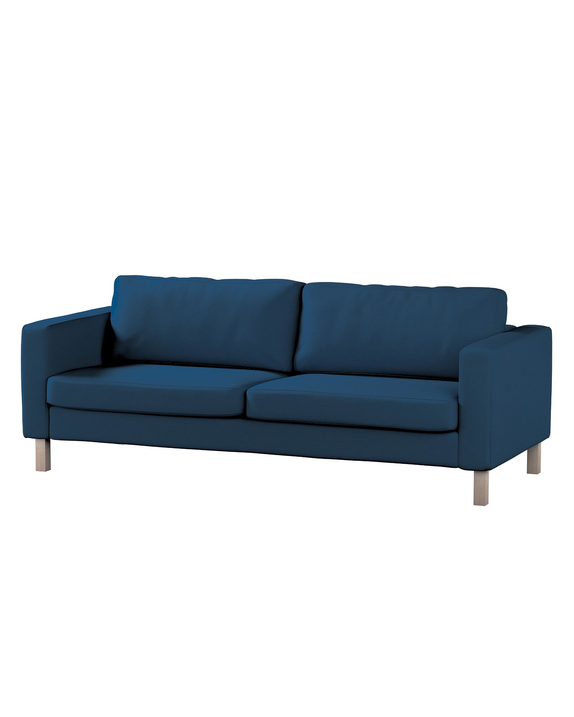 Bezug für Karlstad 3-Sitzer Sofa nicht ausklappbar, kurz Farbe dunkelblau
