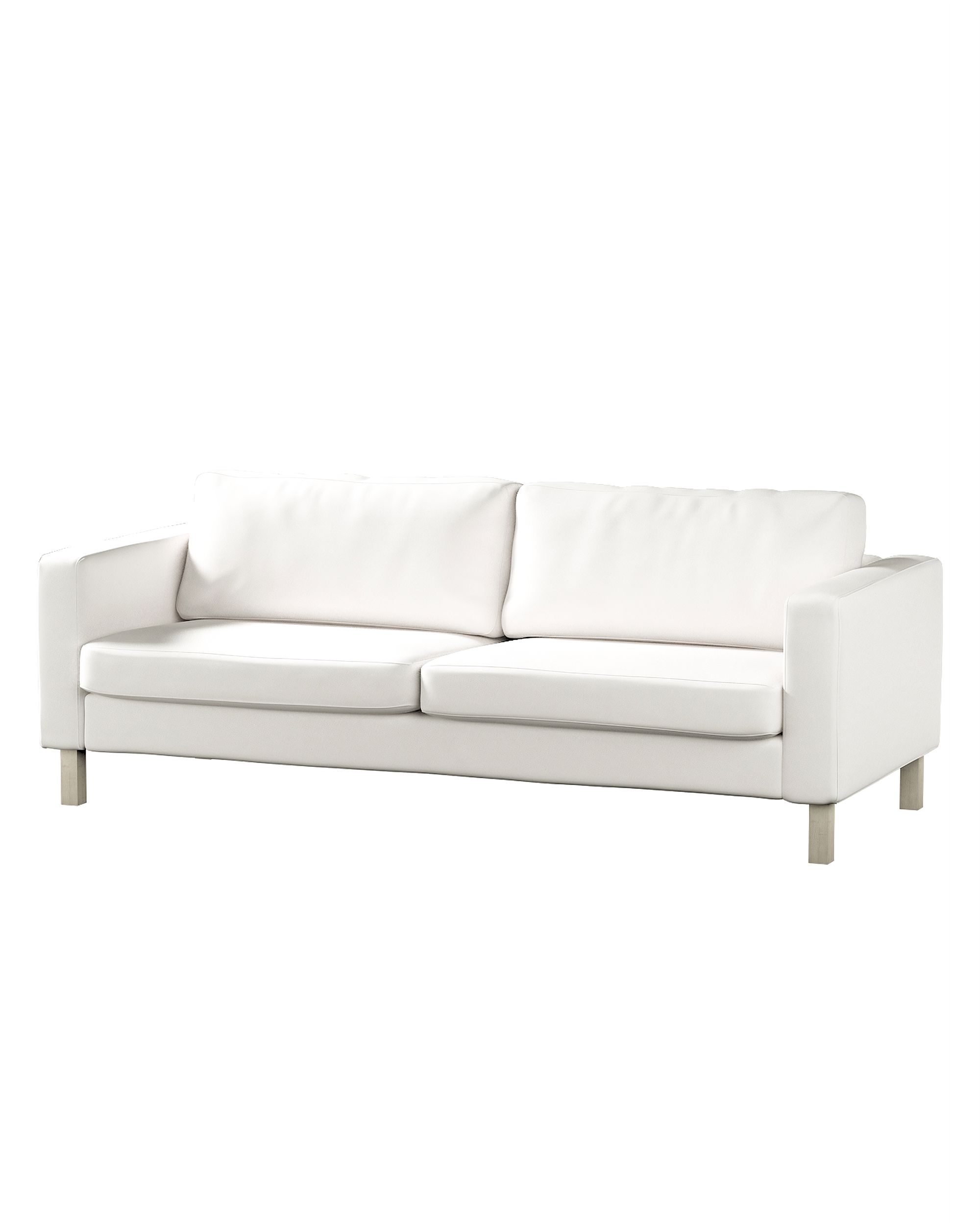 Bezug für Karlstad 3-Sitzer Sofa nicht ausklappbar, kurz Farbe weiß