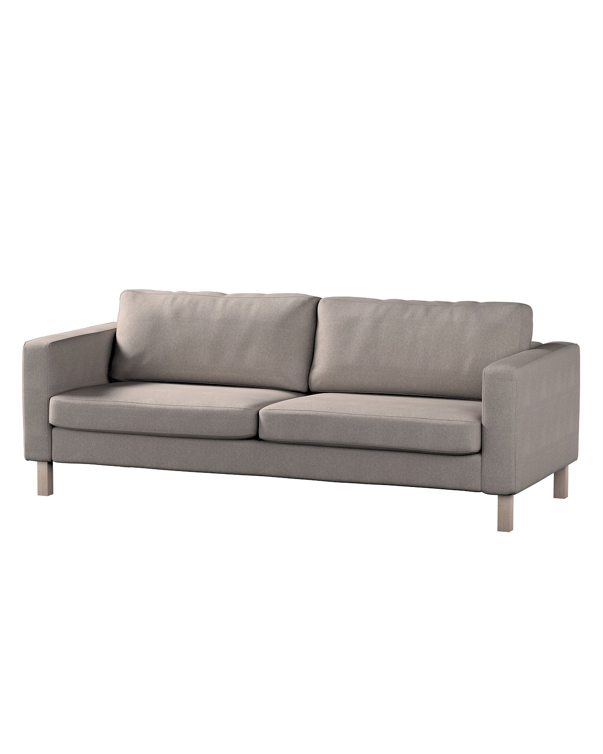 Bezug für Karlstad 3-Sitzer Sofa nicht ausklappbar, kurz Farbe beige Stoff strukturiert