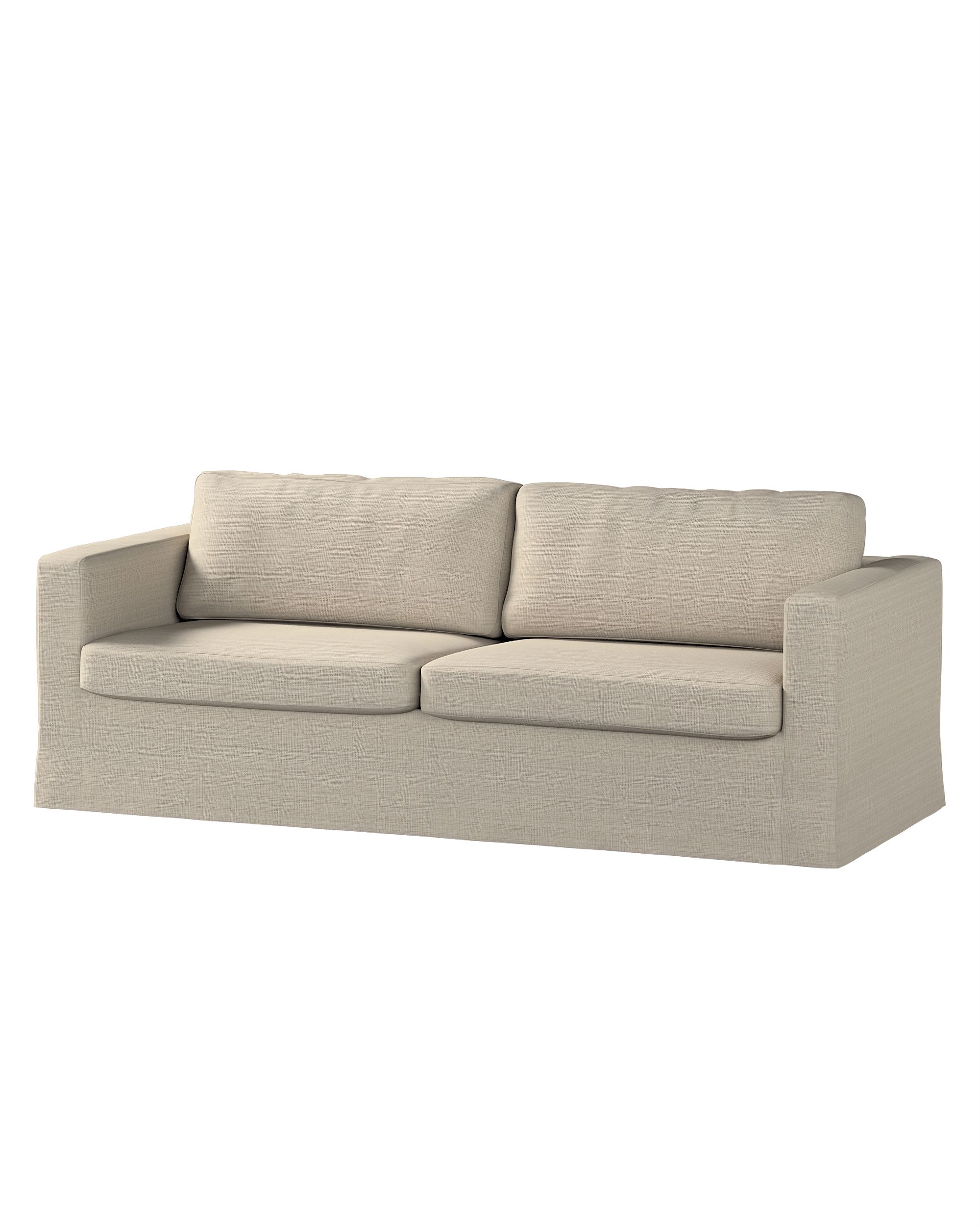 Bezug für Karlstad 3-Sitzer Sofa nicht ausklappbar, lang Farbe beige Stoff strukturiert