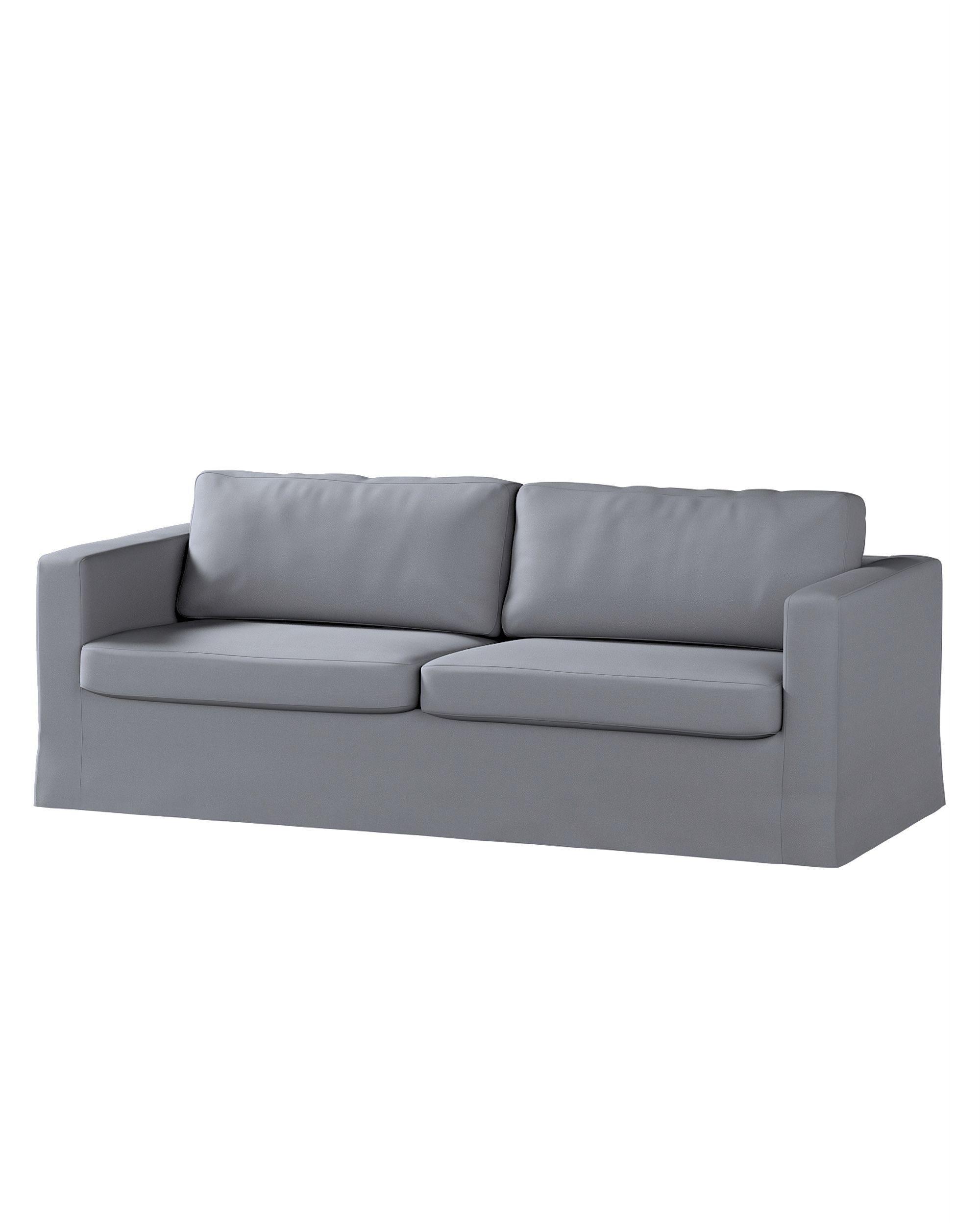 Bezug für Karlstad 3-Sitzer Sofa nicht ausklappbar, lang Farbe grau