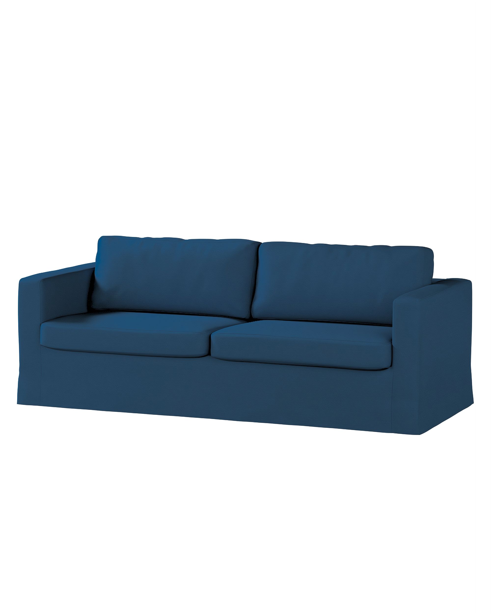 Bezug für Karlstad 3-Sitzer Sofa nicht ausklappbar, lang Farbe dunkelblau