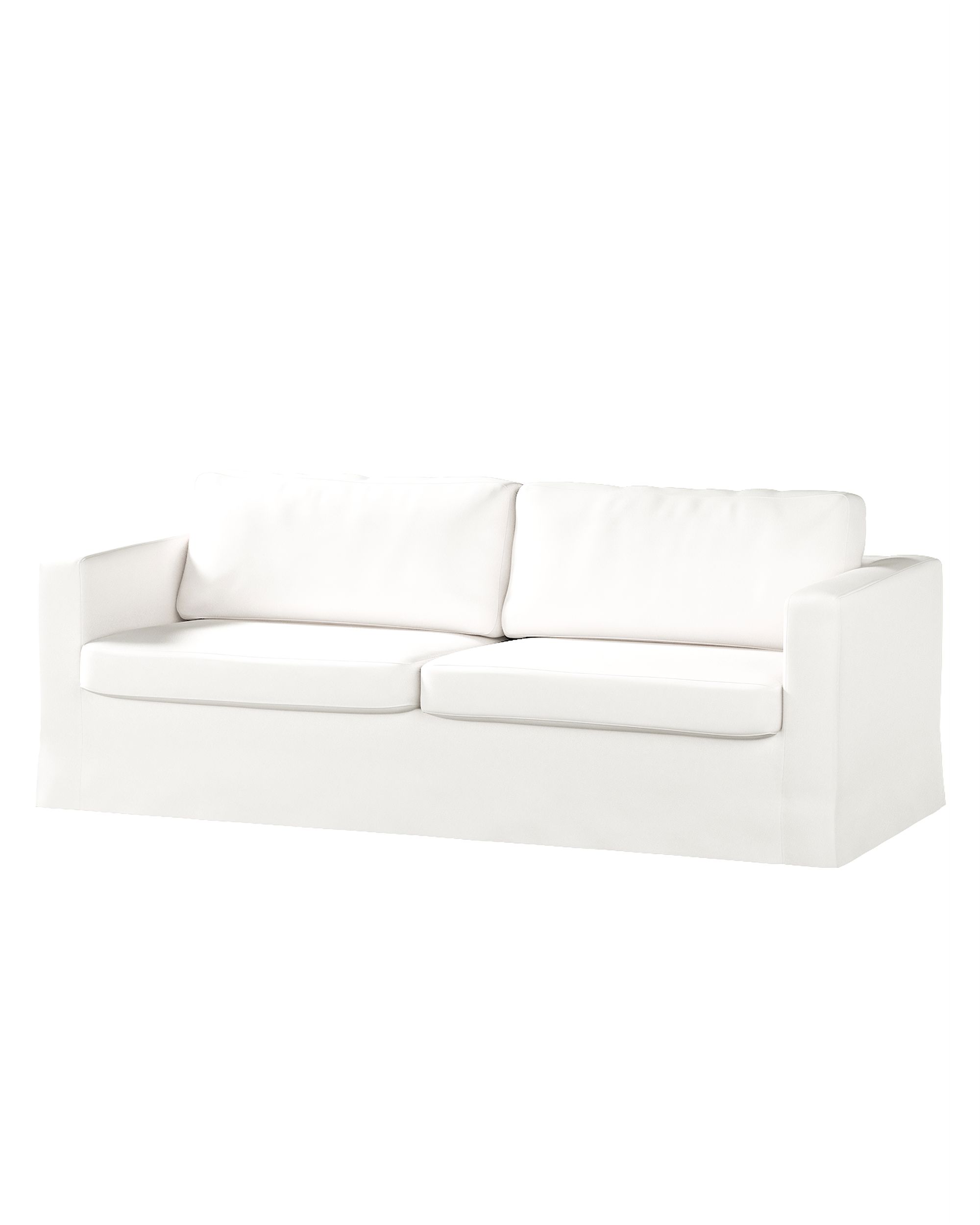 Bezug für Karlstad 3-Sitzer Sofa nicht ausklappbar, lang Farbe weiß