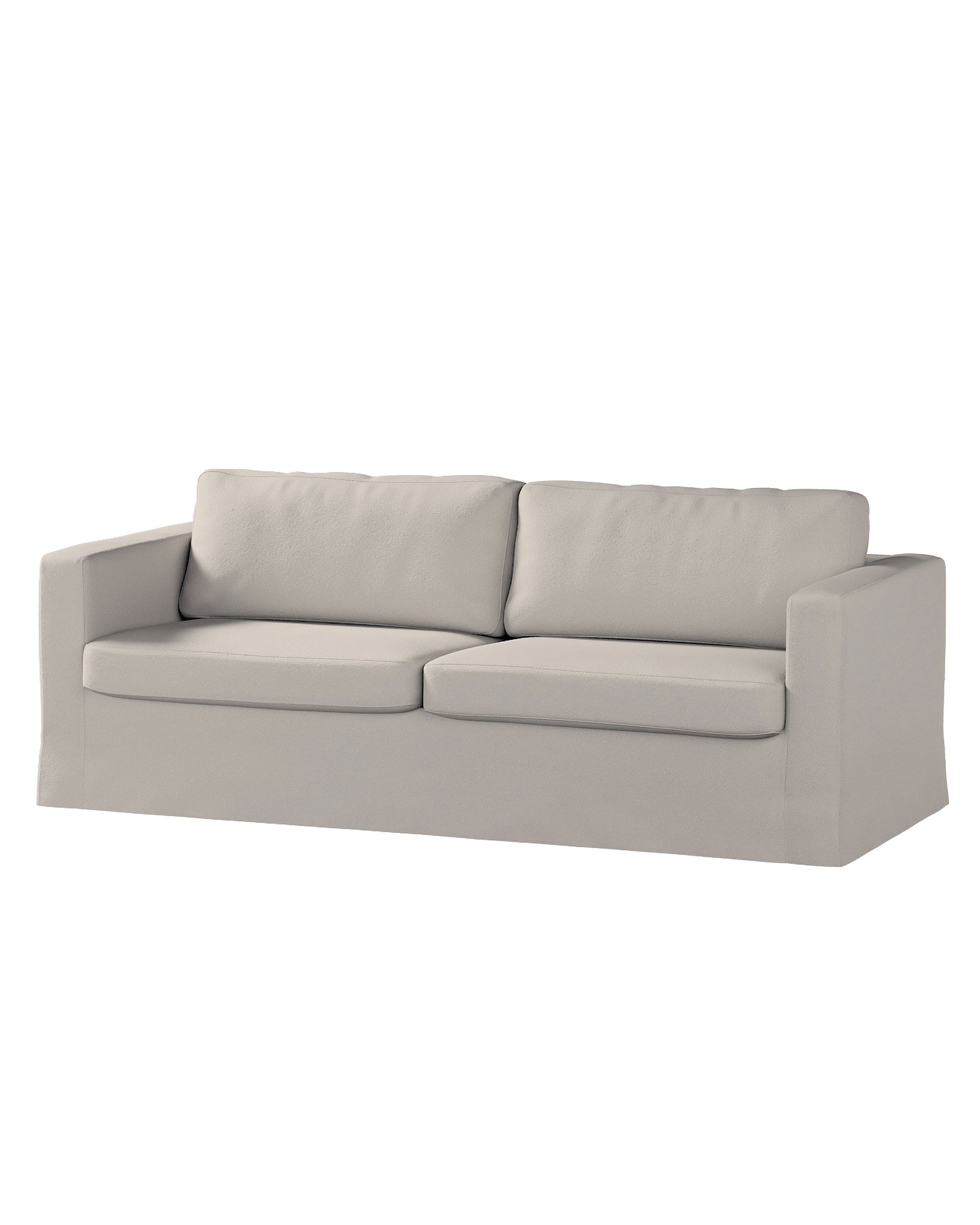 Bezug für Karlstad 3-Sitzer Sofa nicht ausklappbar, lang Farbe beige Stoff strukturiert