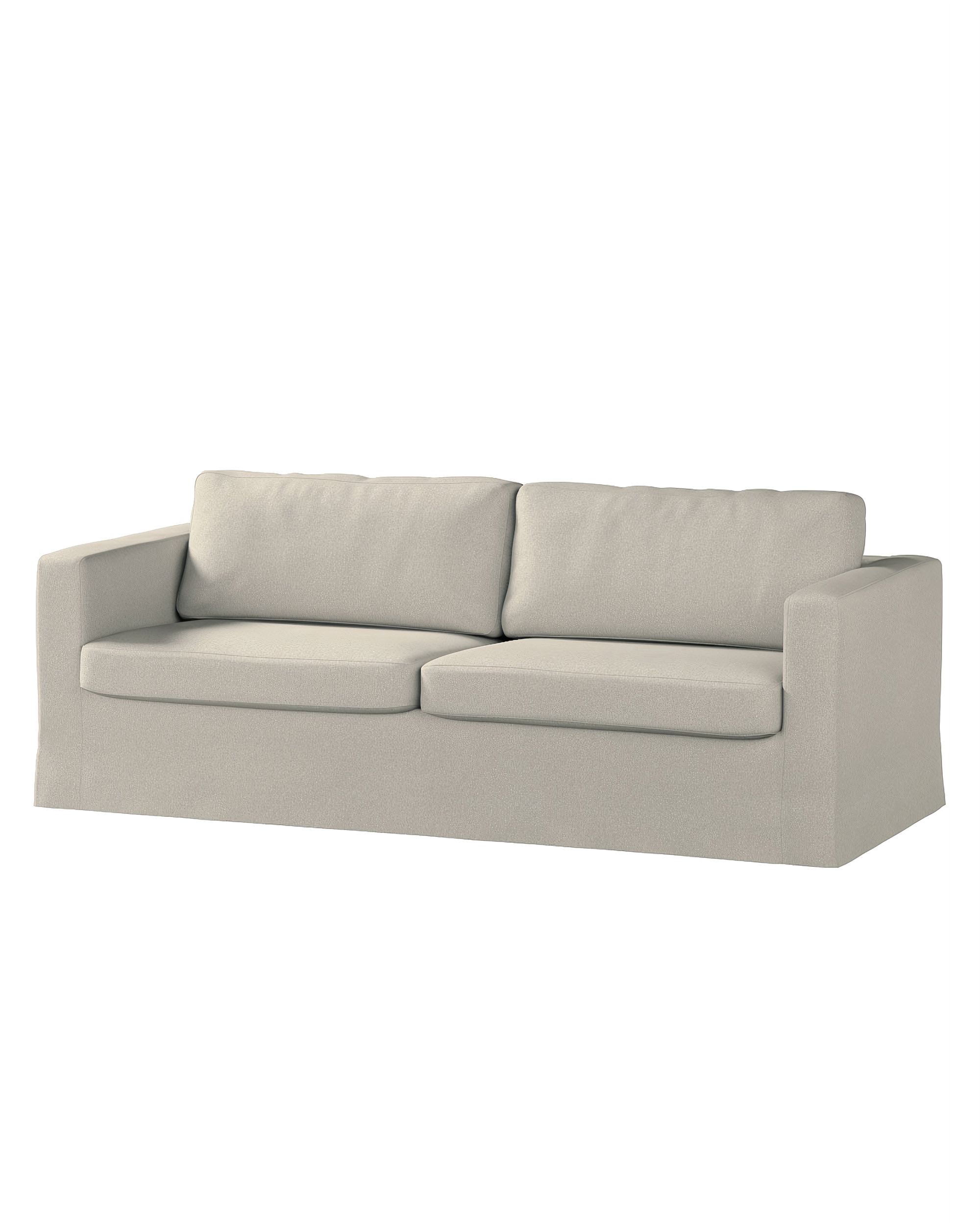 Bezug für Karlstad 3-Sitzer Sofa nicht ausklappbar, lang Farbe beige Stoff strukturiert