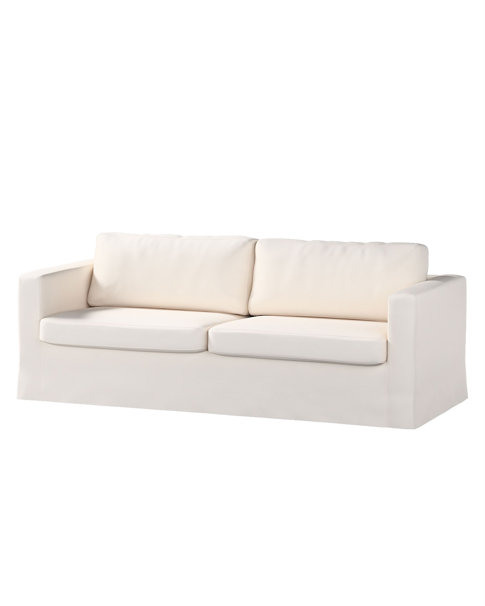 Bezug für Karlstad 3-Sitzer Sofa nicht ausklappbar, lang Farbe beige Stoff strukturiert