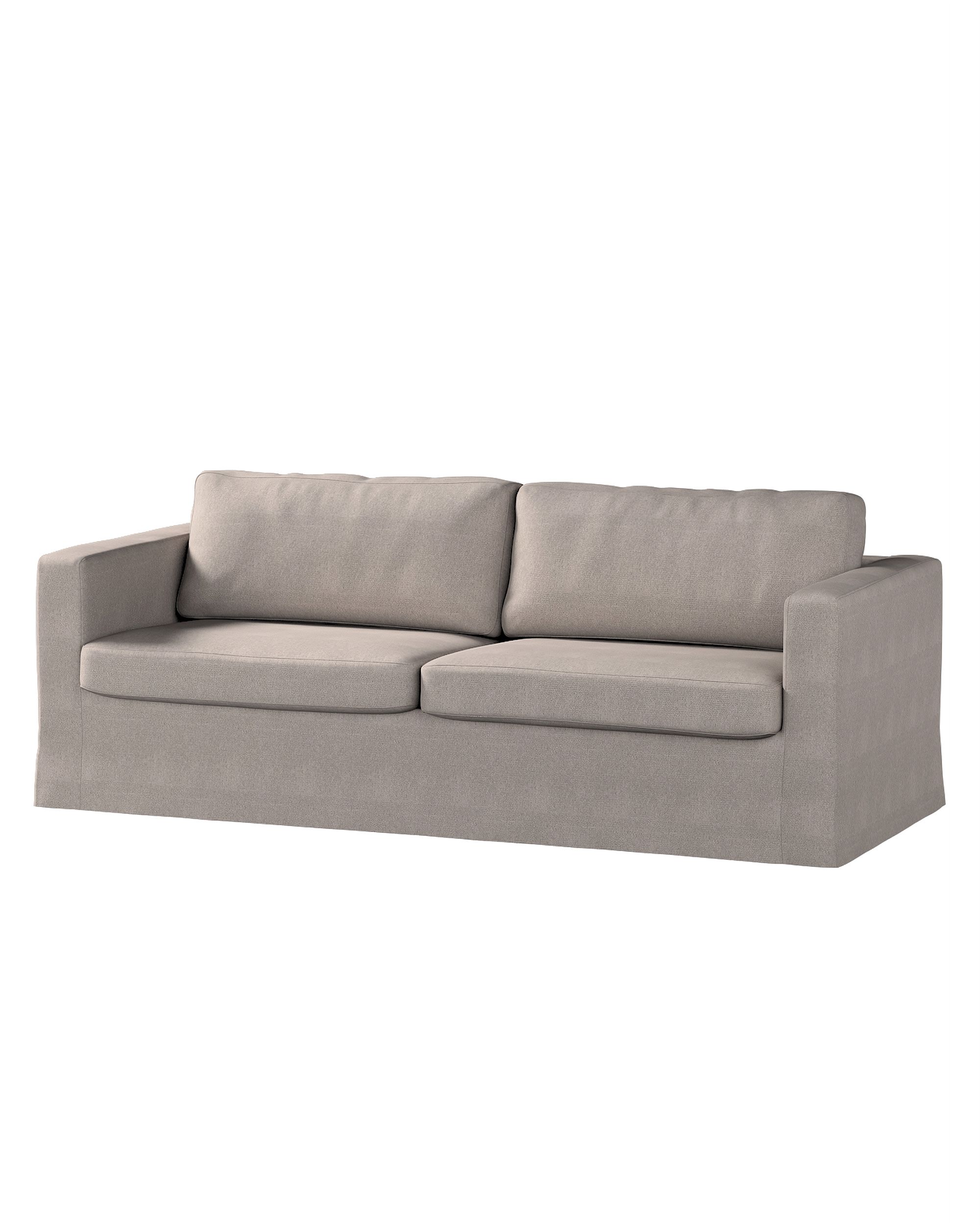 Bezug für Karlstad 3-Sitzer Sofa nicht ausklappbar, lang Farbe beige Stoff strukturiert
