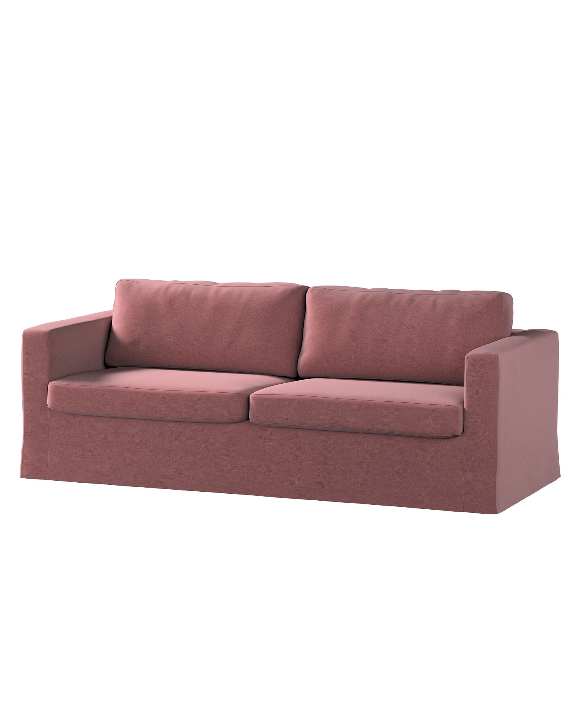 Bezug für Karlstad 3-Sitzer Sofa nicht ausklappbar, lang Farbe violett Stoff samt