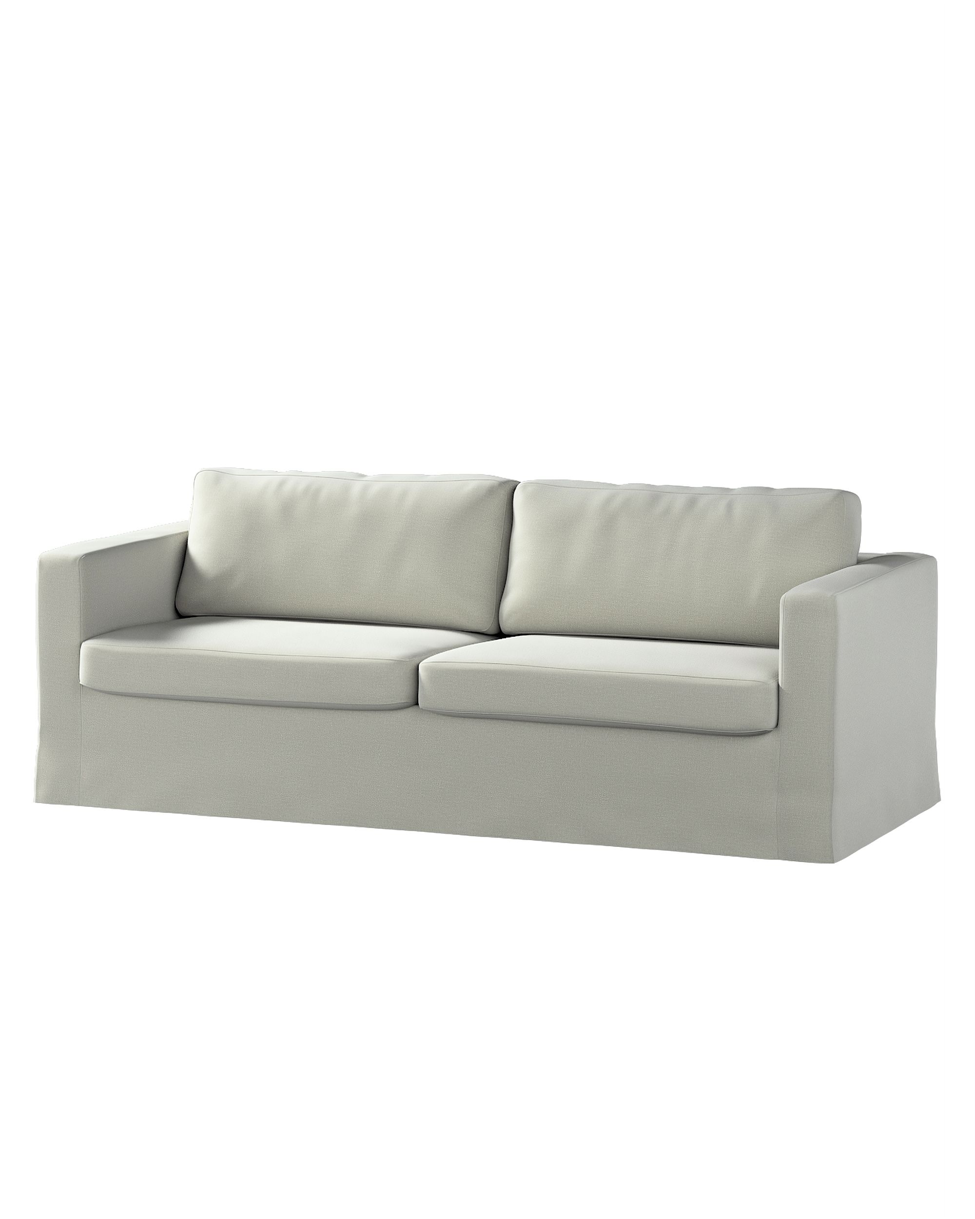 Bezug für Karlstad 3-Sitzer Sofa nicht ausklappbar, lang Farbe grün Stoff samt