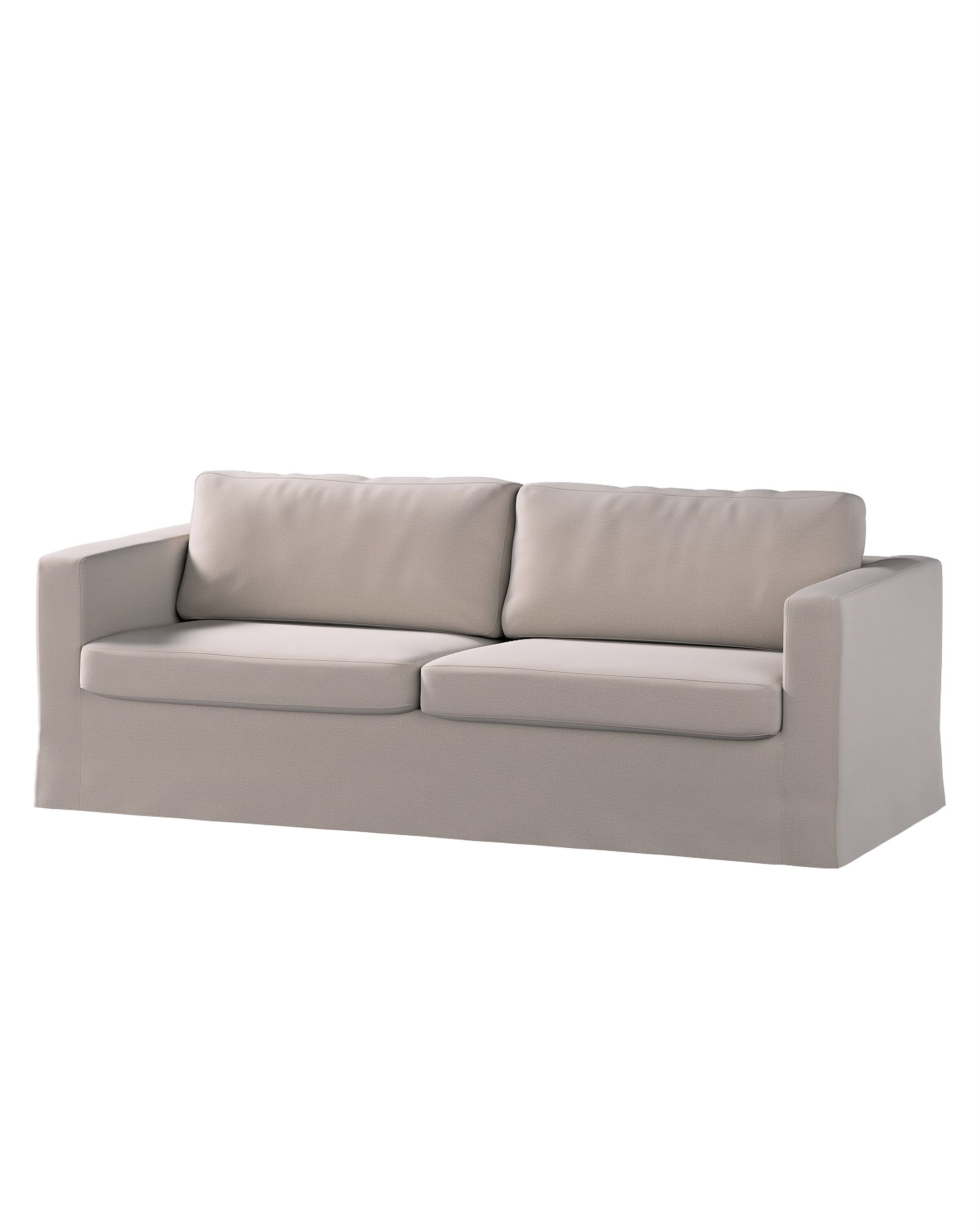 Bezug für Karlstad 3-Sitzer Sofa nicht ausklappbar, lang Farbe beige Stoff samt
