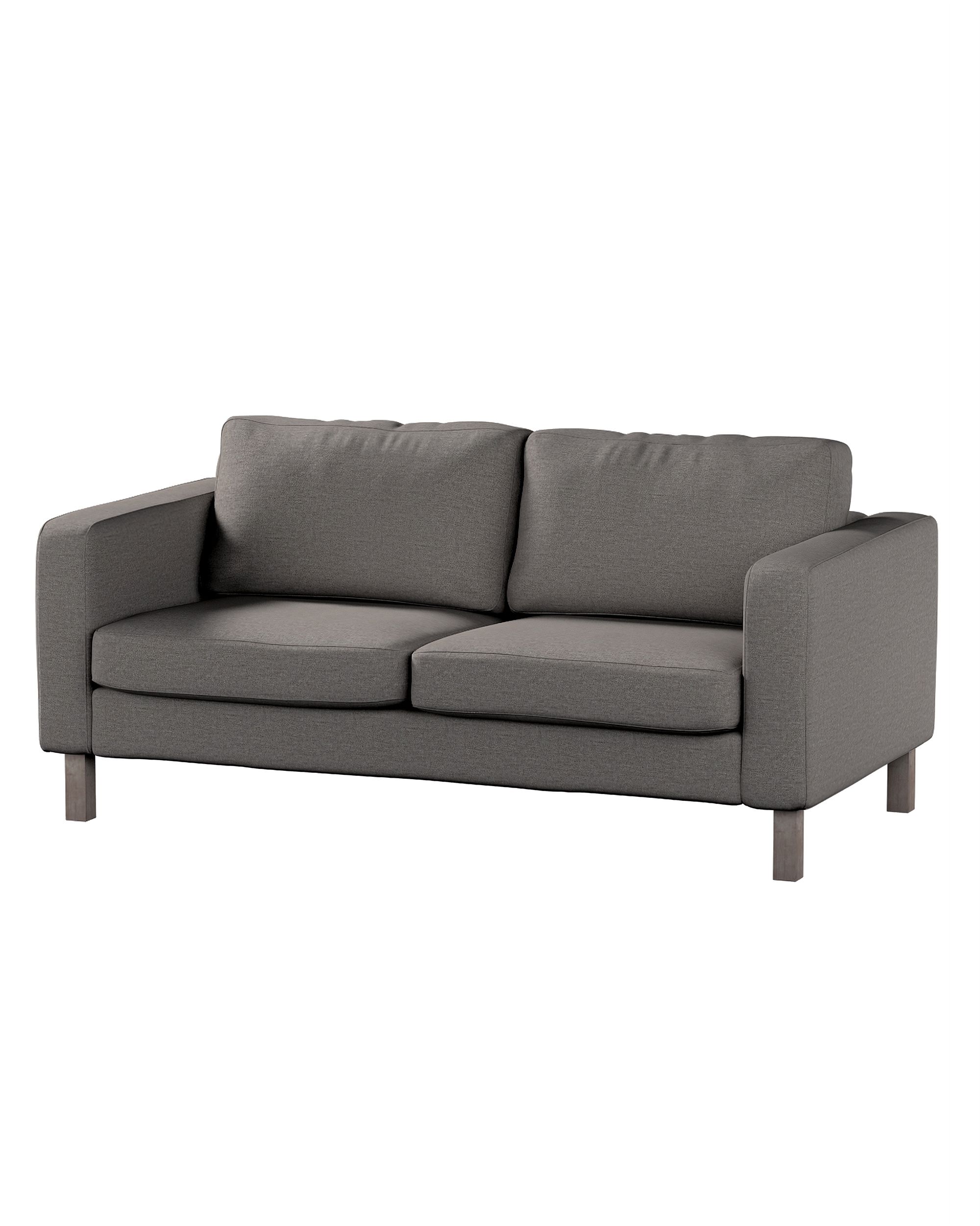 Bezug für Karlstad 2-Sitzer Sofa nicht ausklappbar Farbe grau Stoff strukturiert