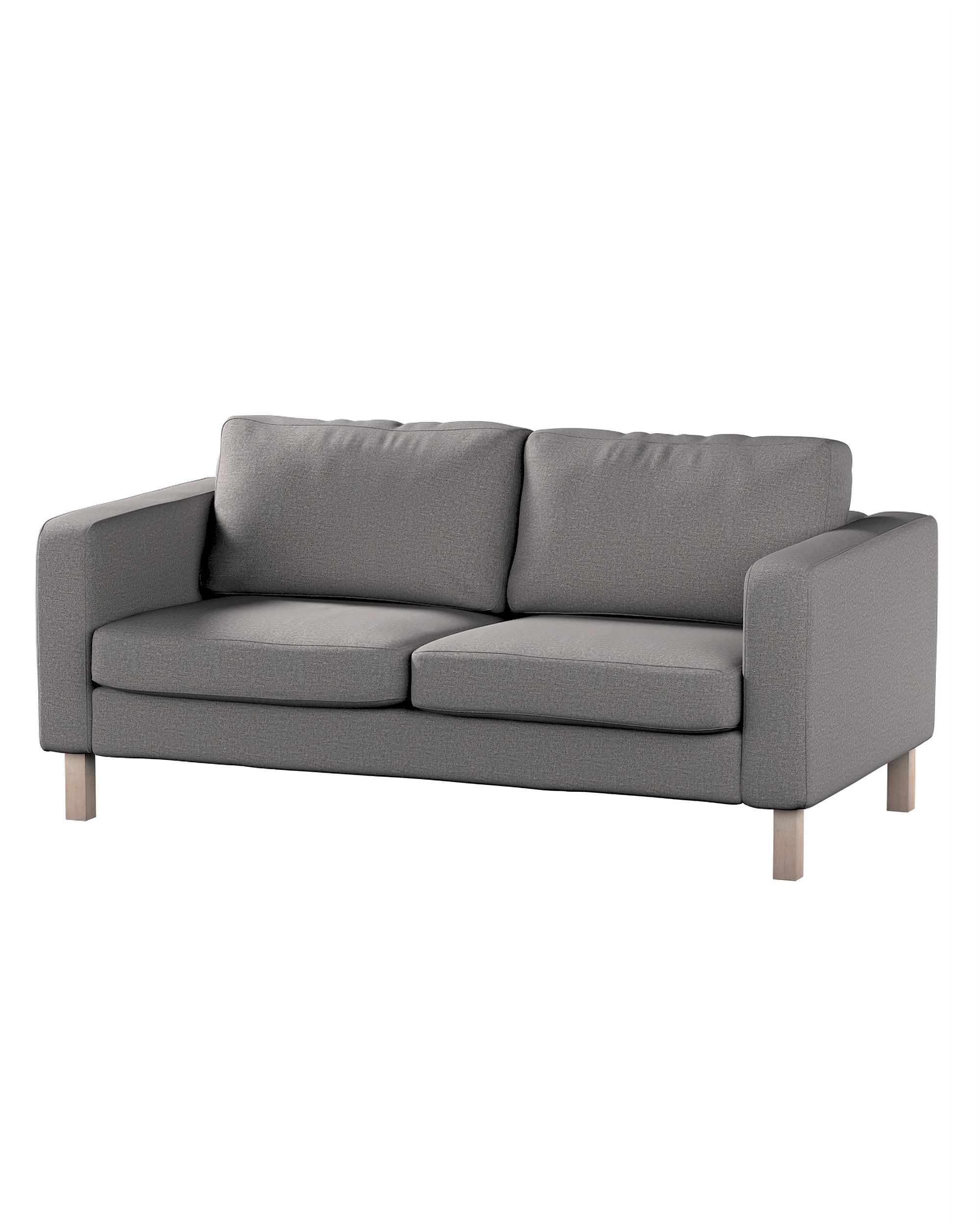 Bezug für Karlstad 2-Sitzer Sofa nicht ausklappbar Farbe grau Stoff strukturiert