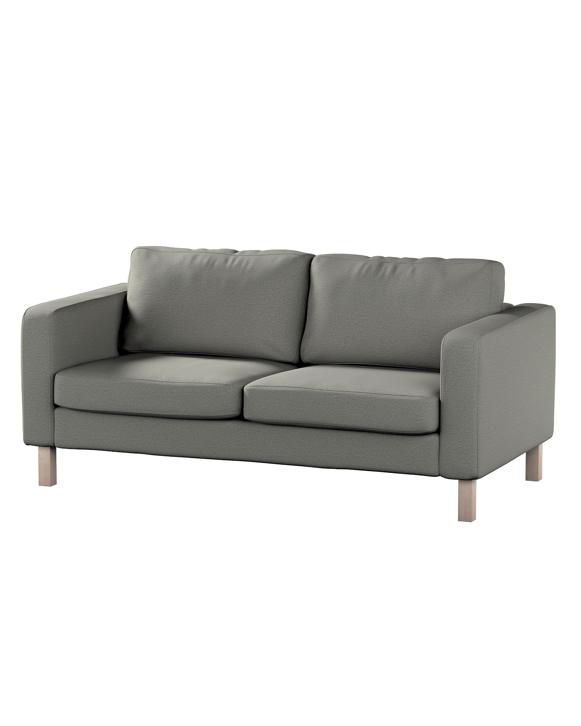 Bezug für Karlstad 2-Sitzer Sofa nicht ausklappbar Farbe grau Stoff strukturiert