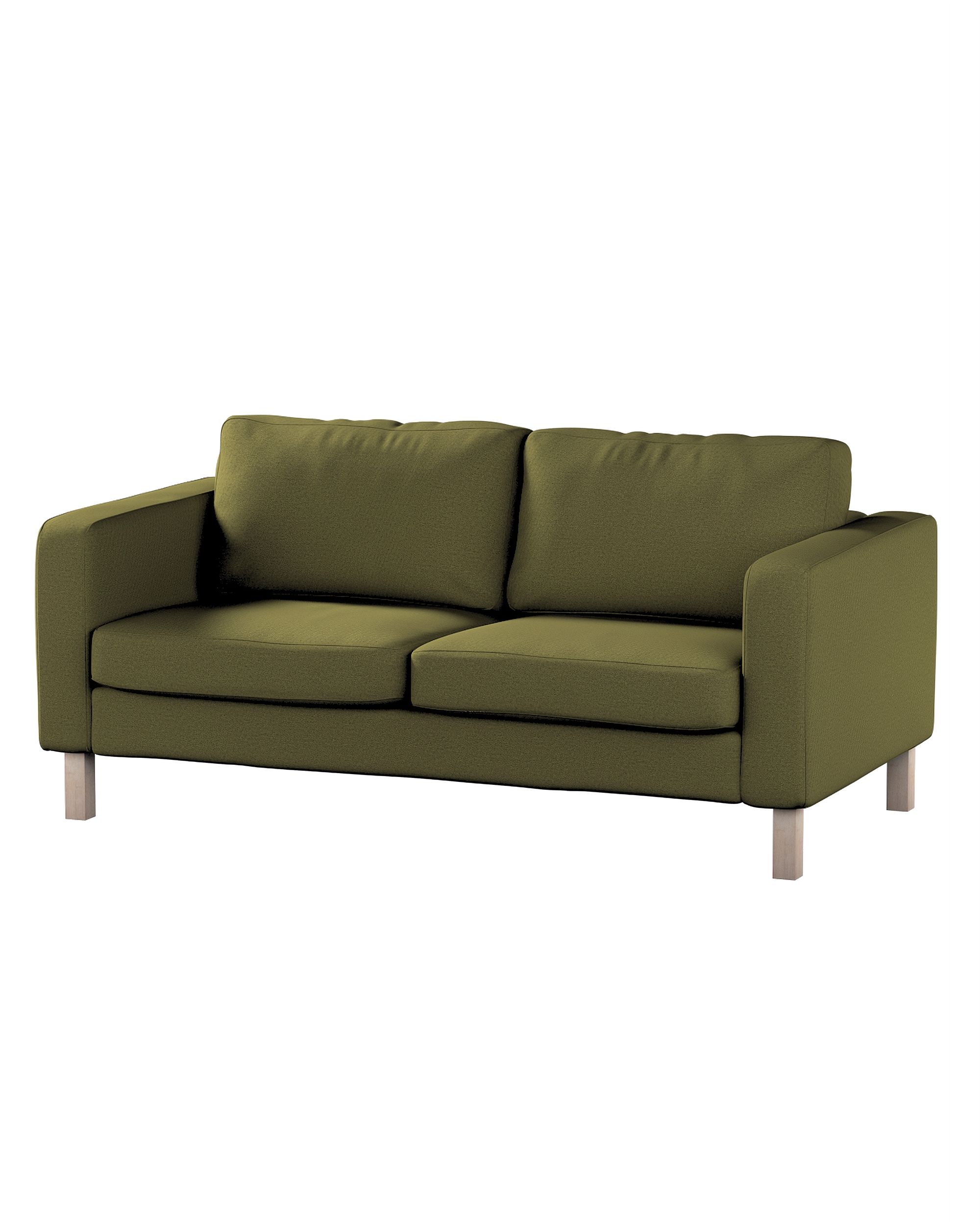 Bezug für Karlstad 2-Sitzer Sofa nicht ausklappbar Farbe grün Stoff strukturiert