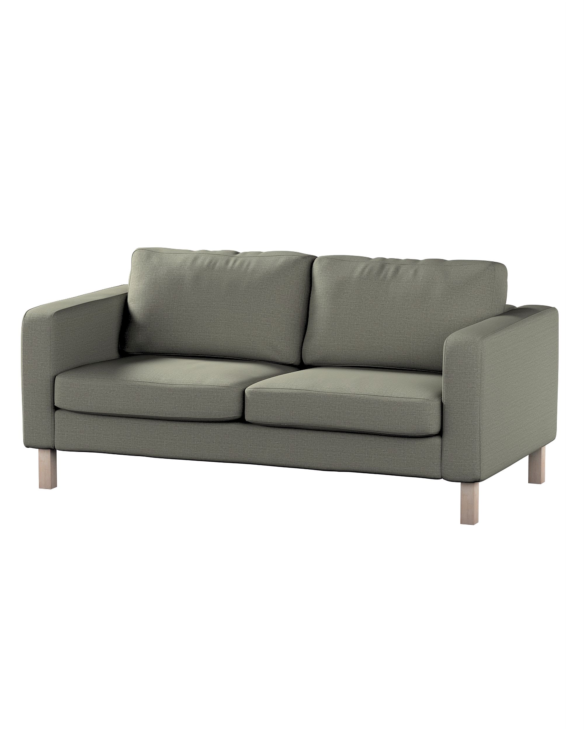Bezug für Karlstad 2-Sitzer Sofa nicht ausklappbar Farbe grau Stoff strukturiert