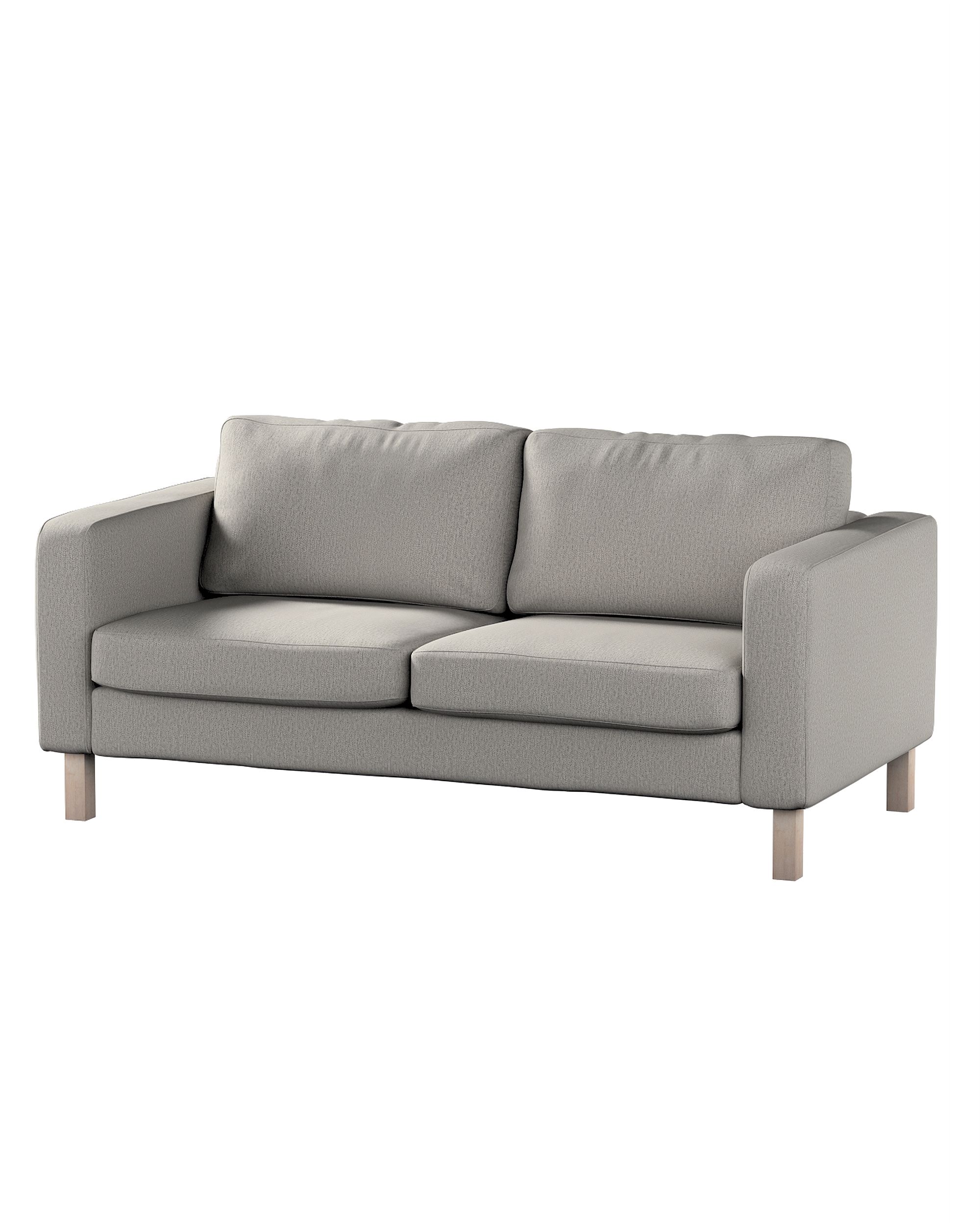 Bezug für Karlstad 2-Sitzer Sofa nicht ausklappbar Farbe grau Stoff strukturiert