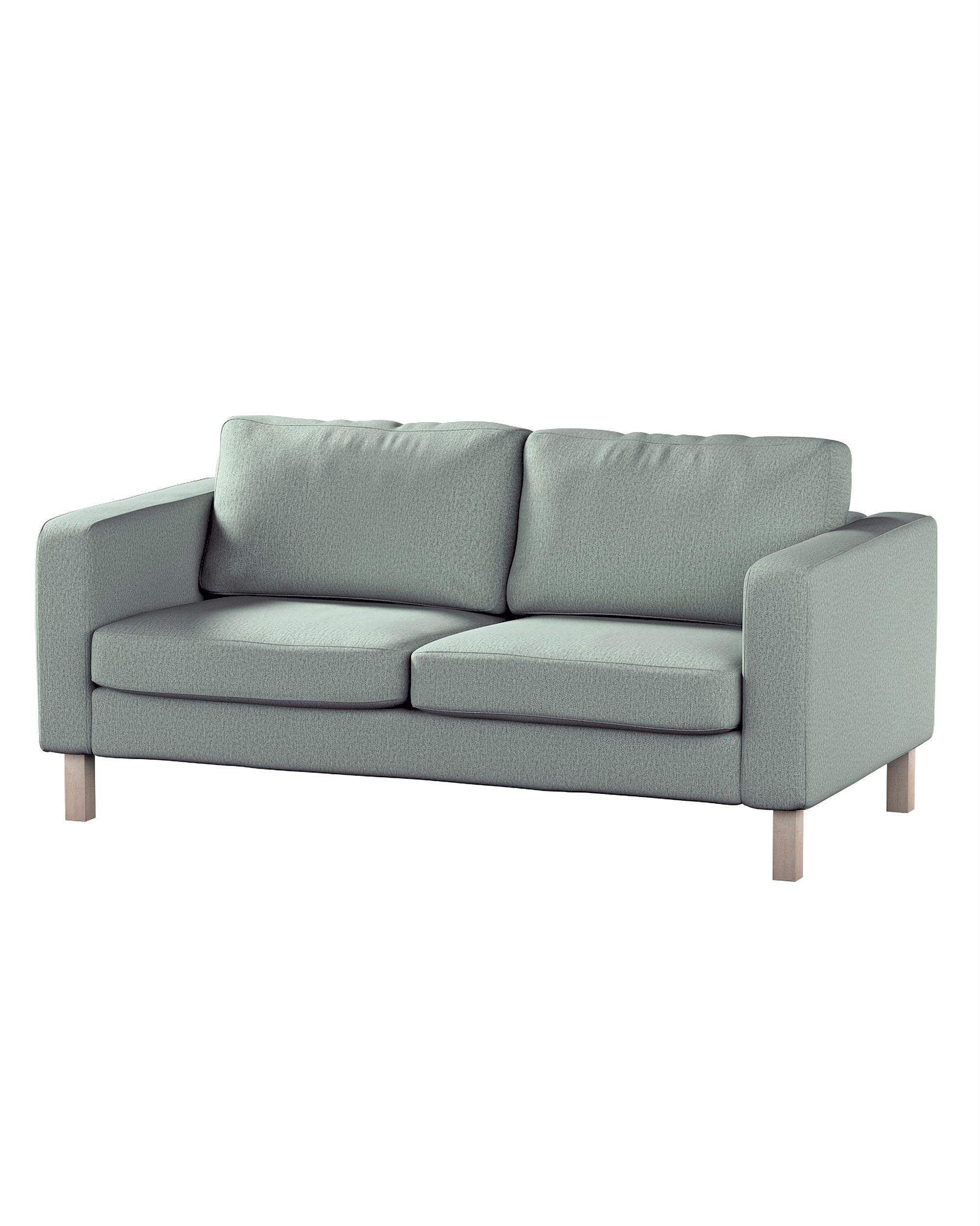 Bezug für Karlstad 2-Sitzer Sofa nicht ausklappbar Farbe grün Stoff strukturiert