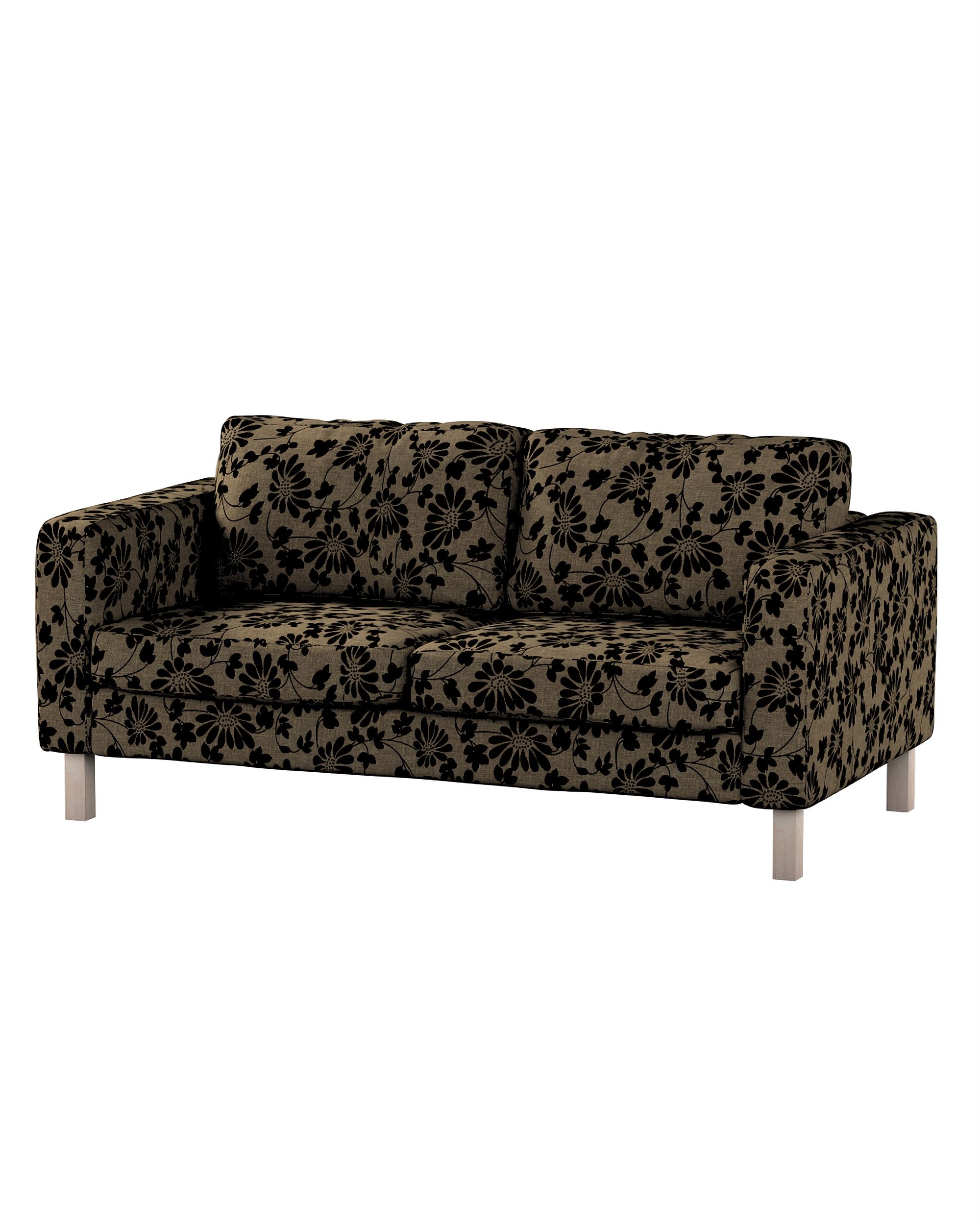 Bezug für Karlstad 2-Sitzer Sofa nicht ausklappbar Farbe beige Stoff strukturiert, gemustert