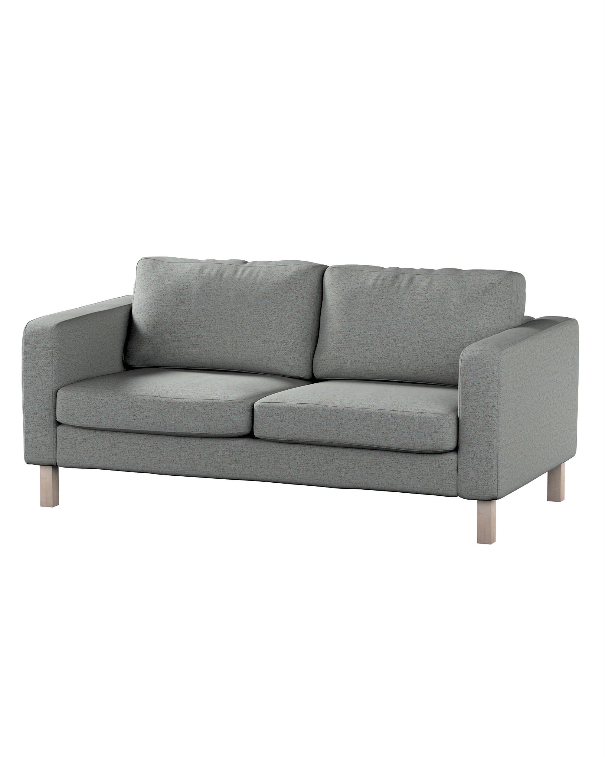 Bezug für Karlstad 2-Sitzer Sofa nicht ausklappbar Farbe blau Stoff strukturiert