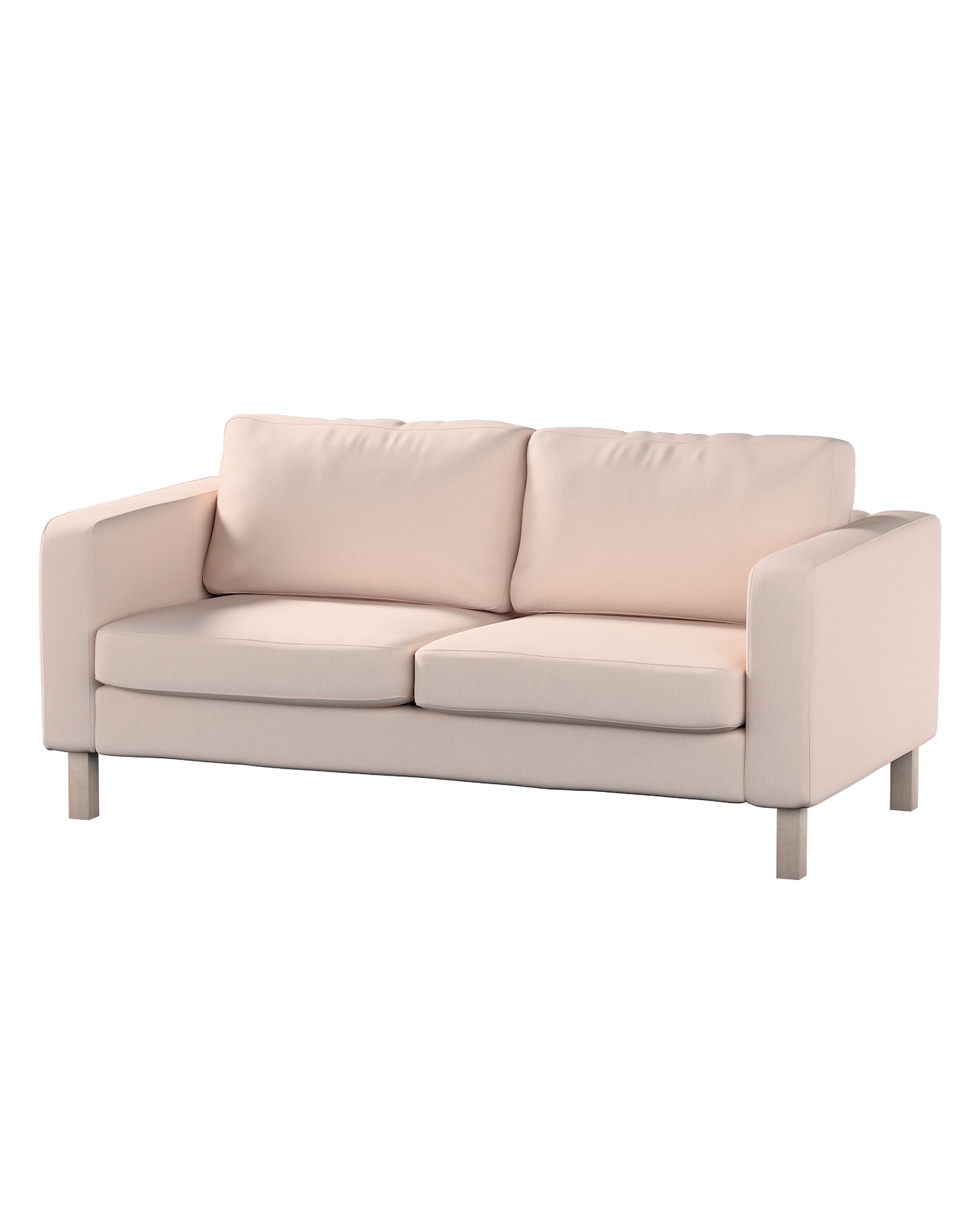 Bezug für Karlstad 2-Sitzer Sofa nicht ausklappbar Farbe rosa Stoff strukturiert