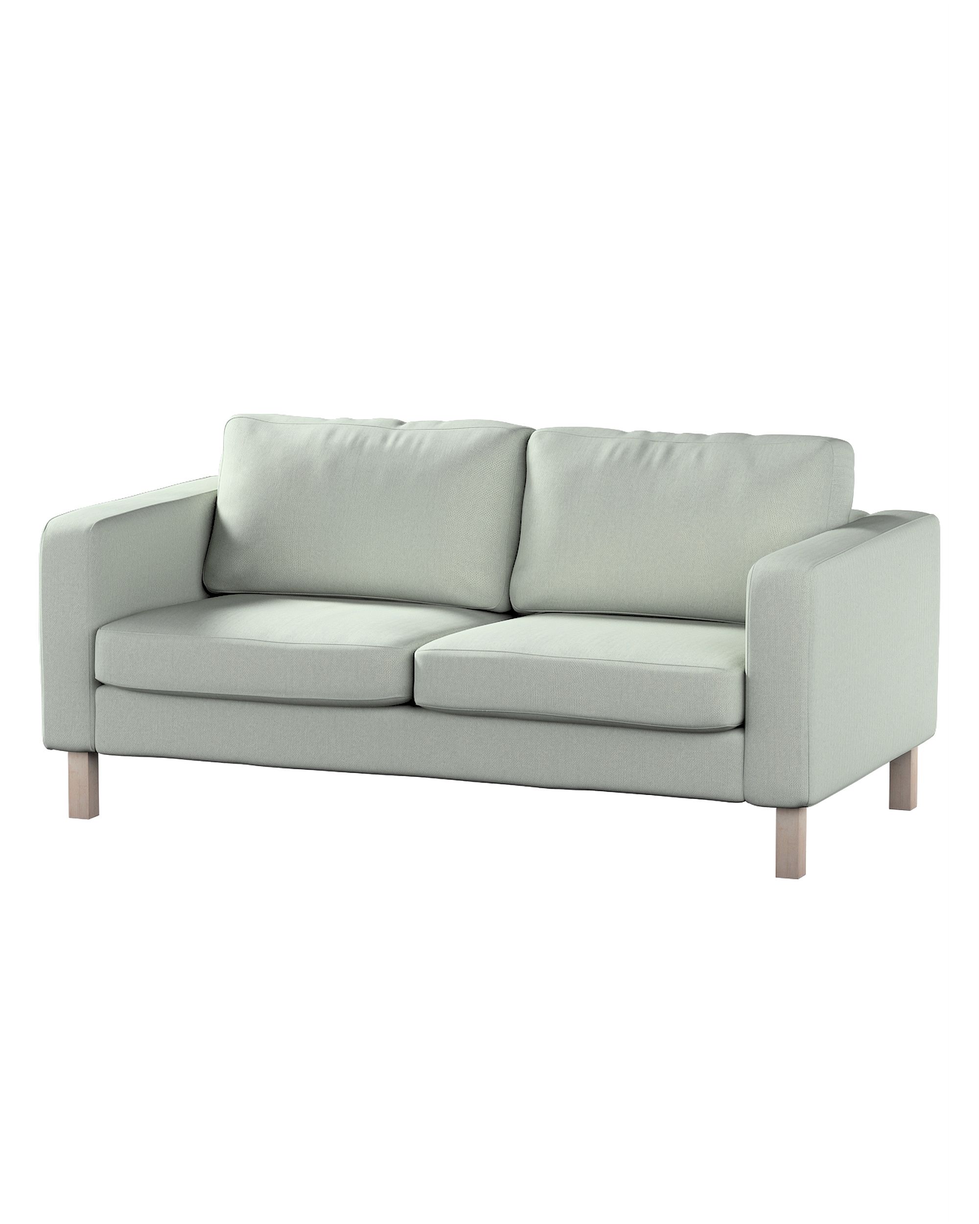 Bezug für Karlstad 2-Sitzer Sofa nicht ausklappbar Farbe blau Stoff strukturiert