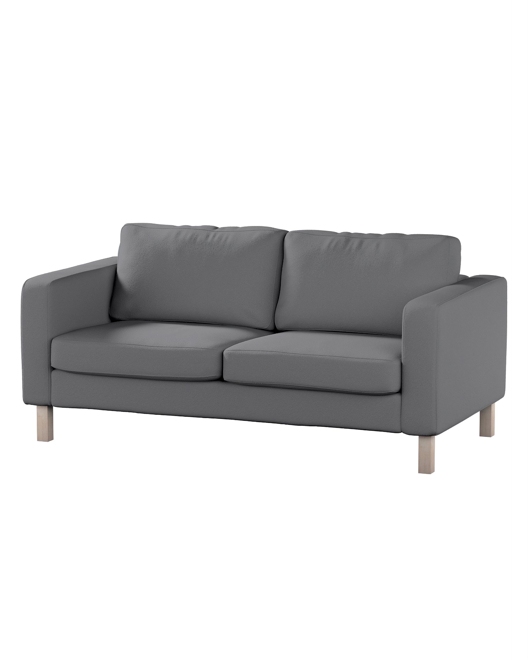 Bezug für Karlstad 2-Sitzer Sofa nicht ausklappbar Farbe grau Stoff strukturiert