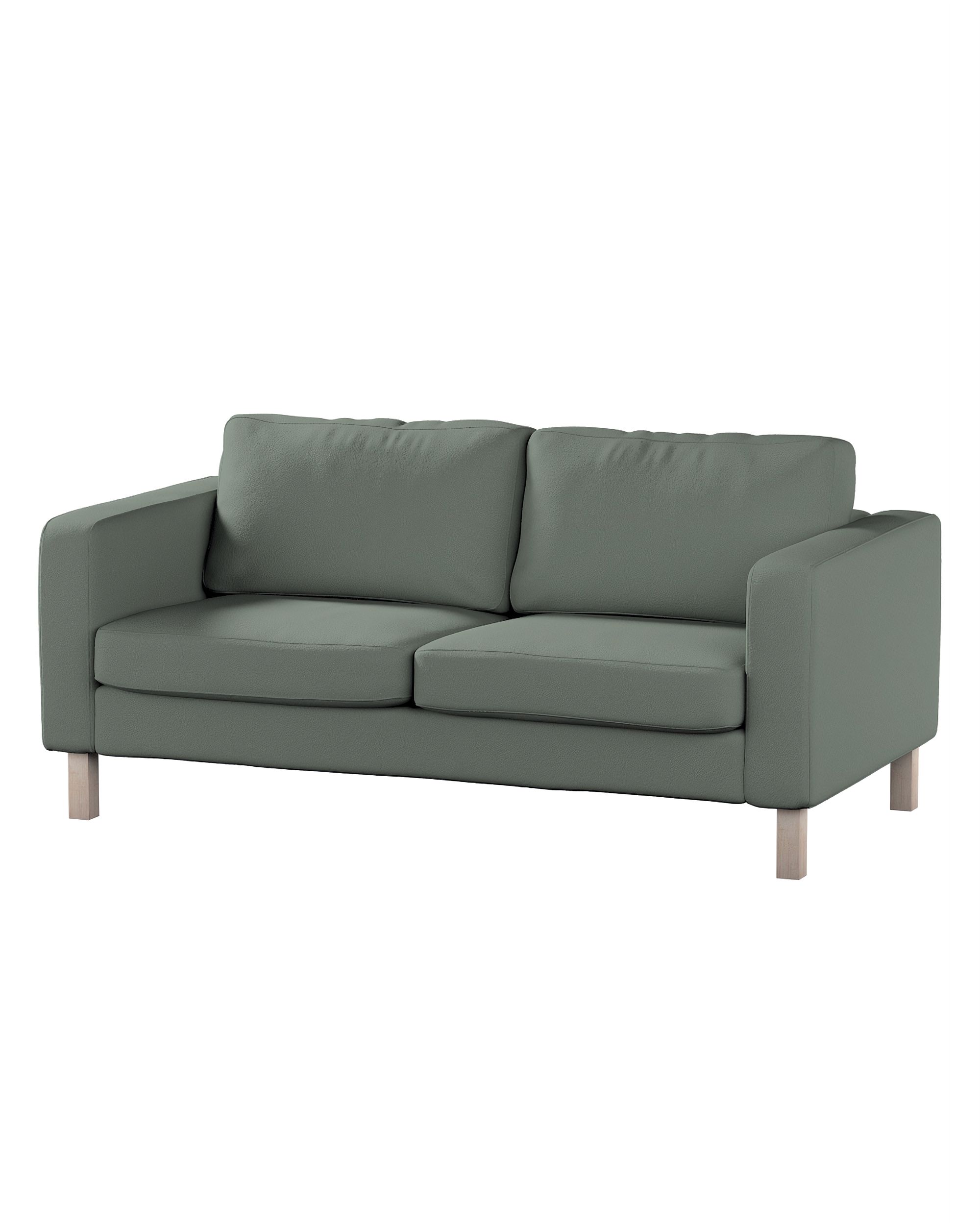 Bezug für Karlstad 2-Sitzer Sofa nicht ausklappbar Farbe grün Stoff strukturiert