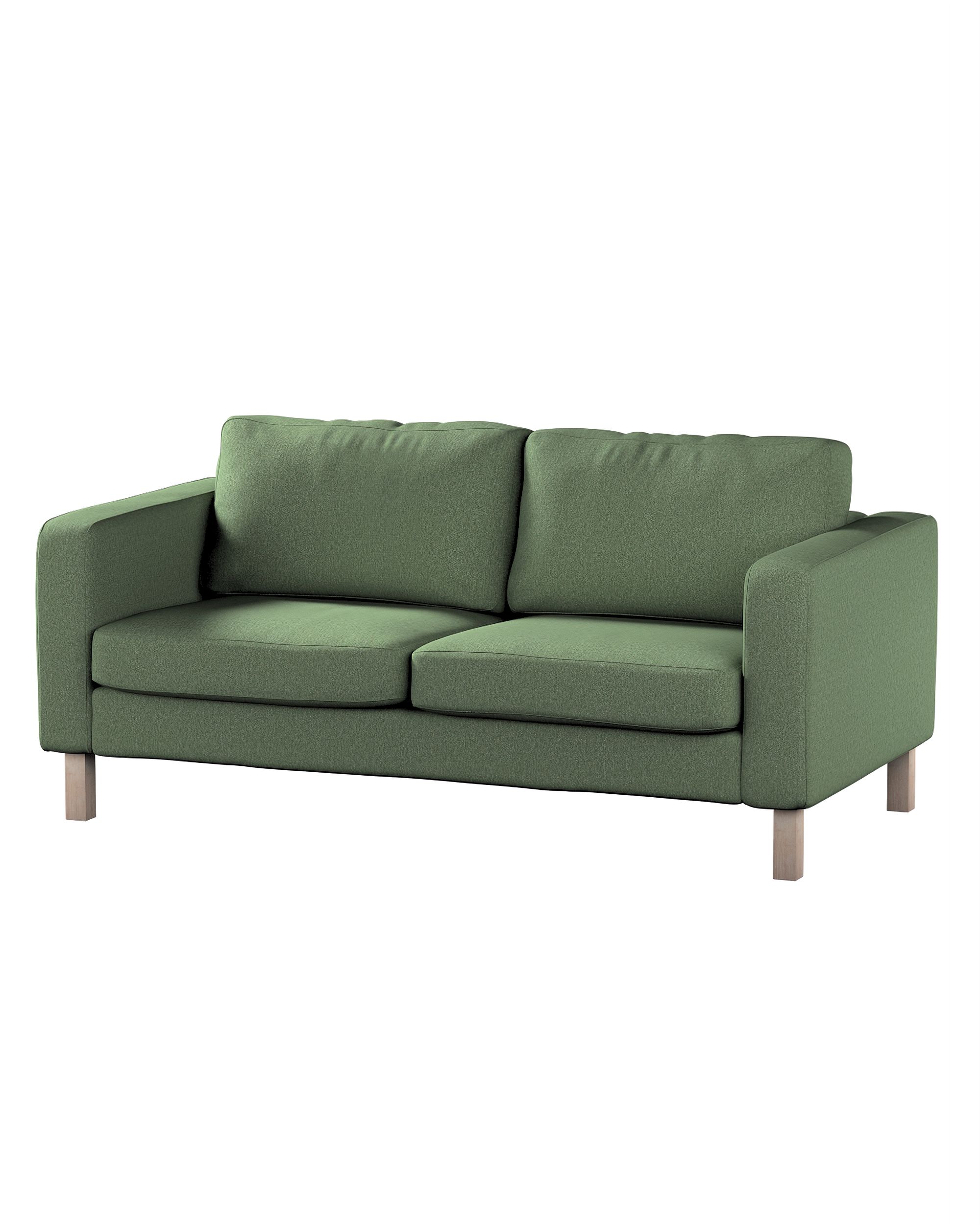 Bezug für Karlstad 2-Sitzer Sofa nicht ausklappbar Farbe grün Stoff strukturiert