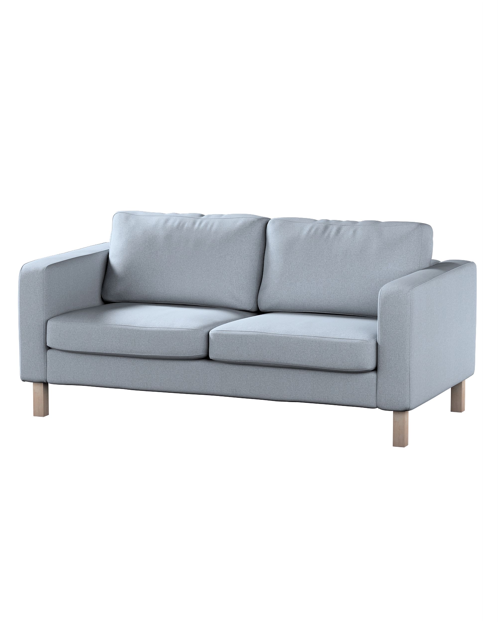 Bezug für Karlstad 2-Sitzer Sofa nicht ausklappbar Farbe blau Stoff strukturiert