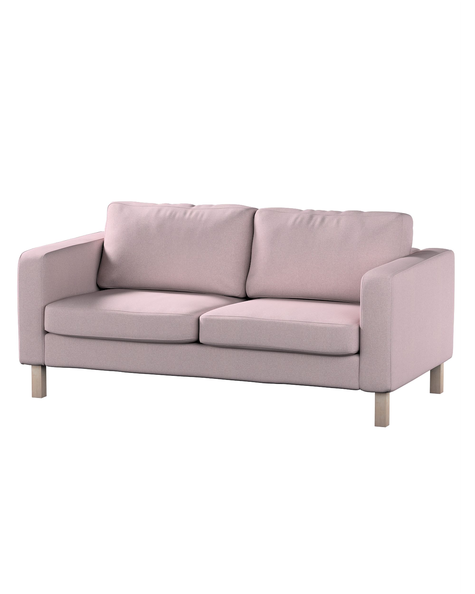 Bezug für Karlstad 2-Sitzer Sofa nicht ausklappbar Farbe rosa Stoff strukturiert