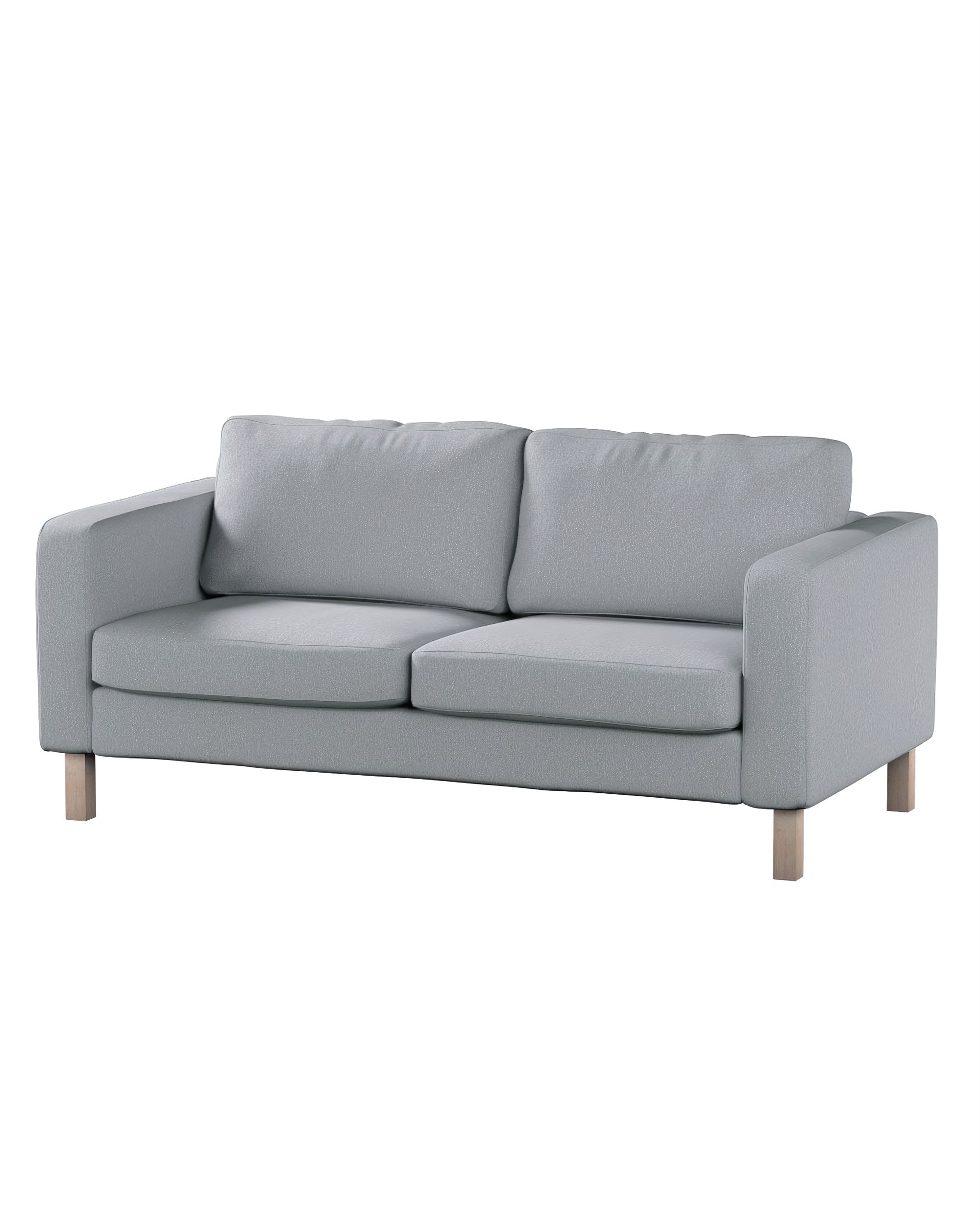Bezug für Karlstad 2-Sitzer Sofa nicht ausklappbar Farbe grau Stoff strukturiert
