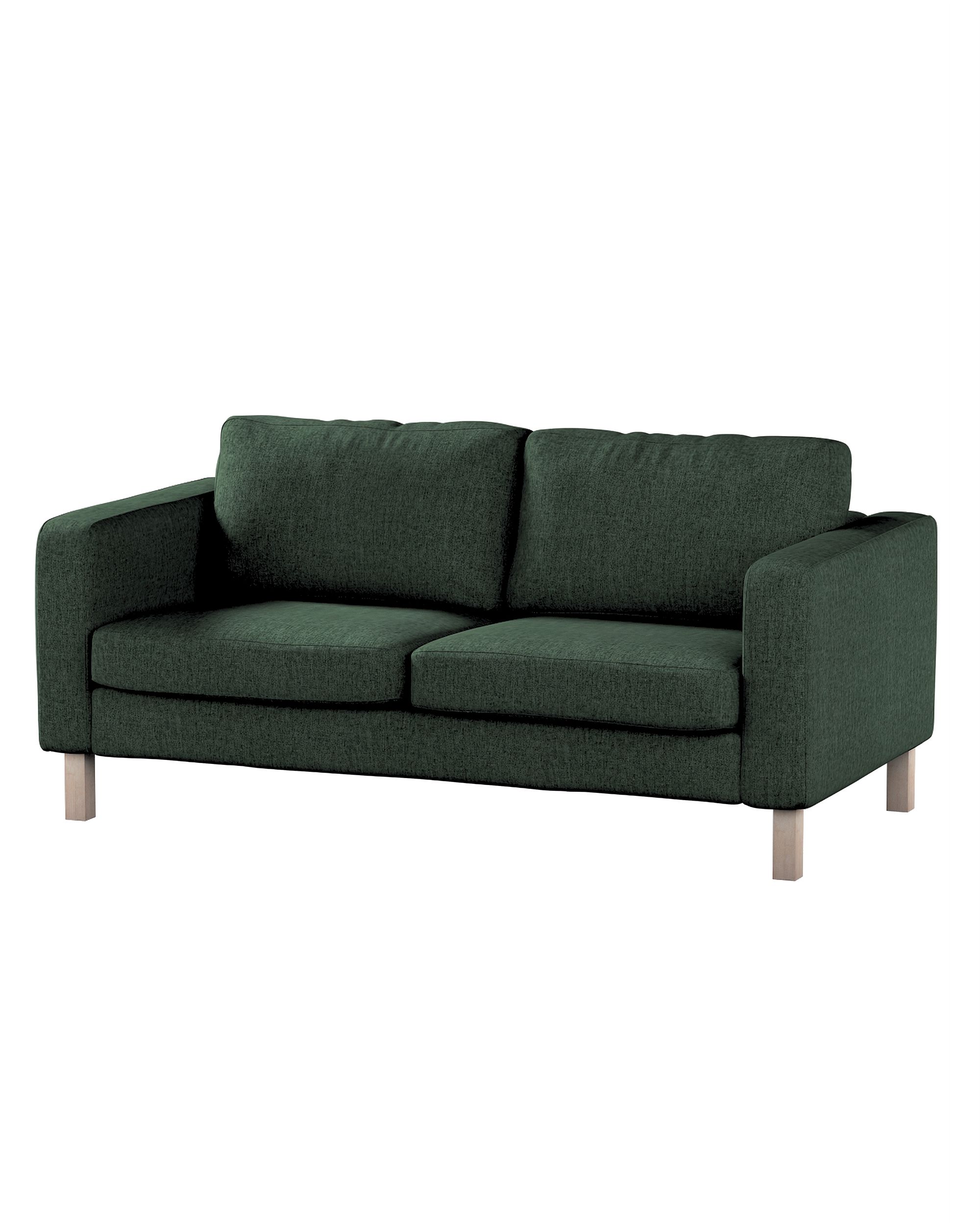 Bezug für Karlstad 2-Sitzer Sofa nicht ausklappbar Farbe grün Stoff strukturiert