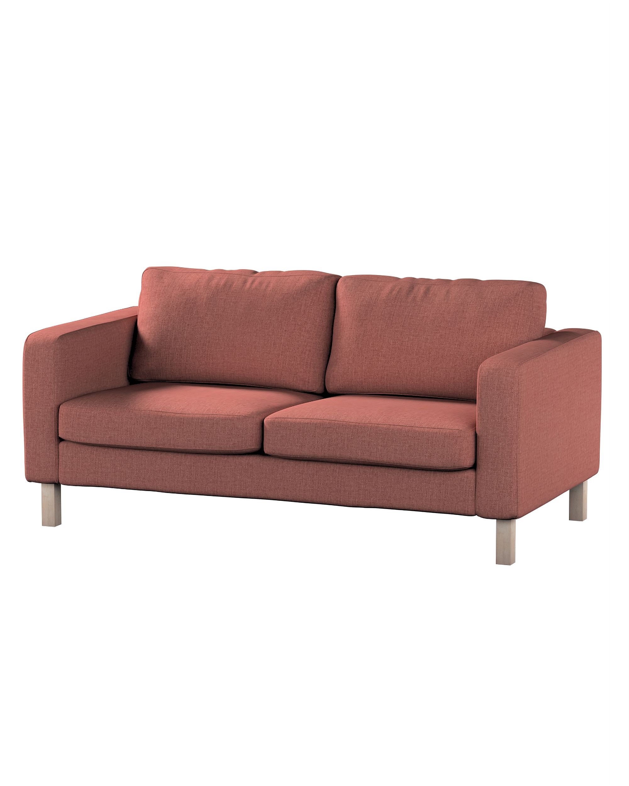 Bezug für Karlstad 2-Sitzer Sofa nicht ausklappbar Farbe braun Stoff strukturiert