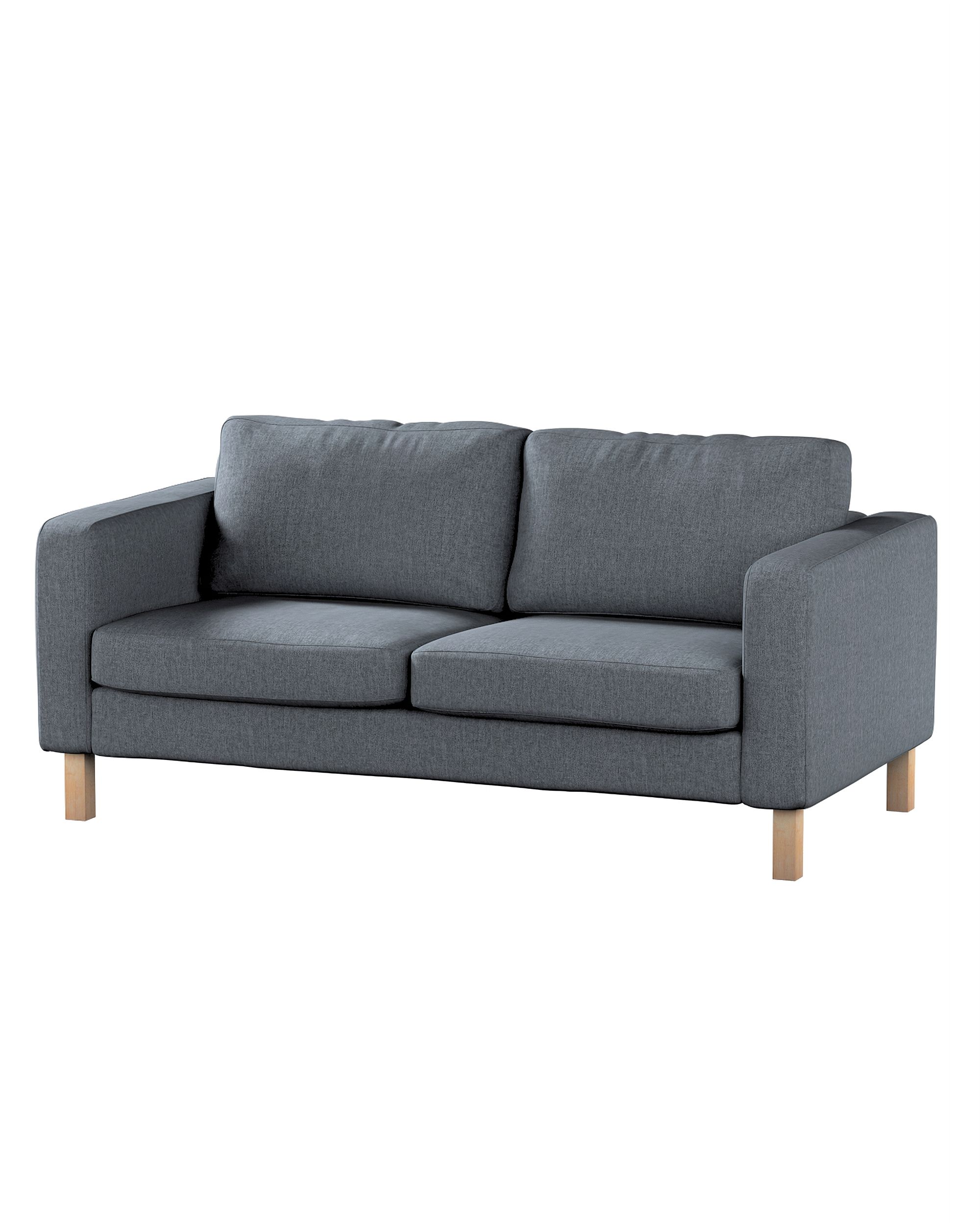 Bezug für Karlstad 2-Sitzer Sofa nicht ausklappbar Farbe grau Stoff strukturiert