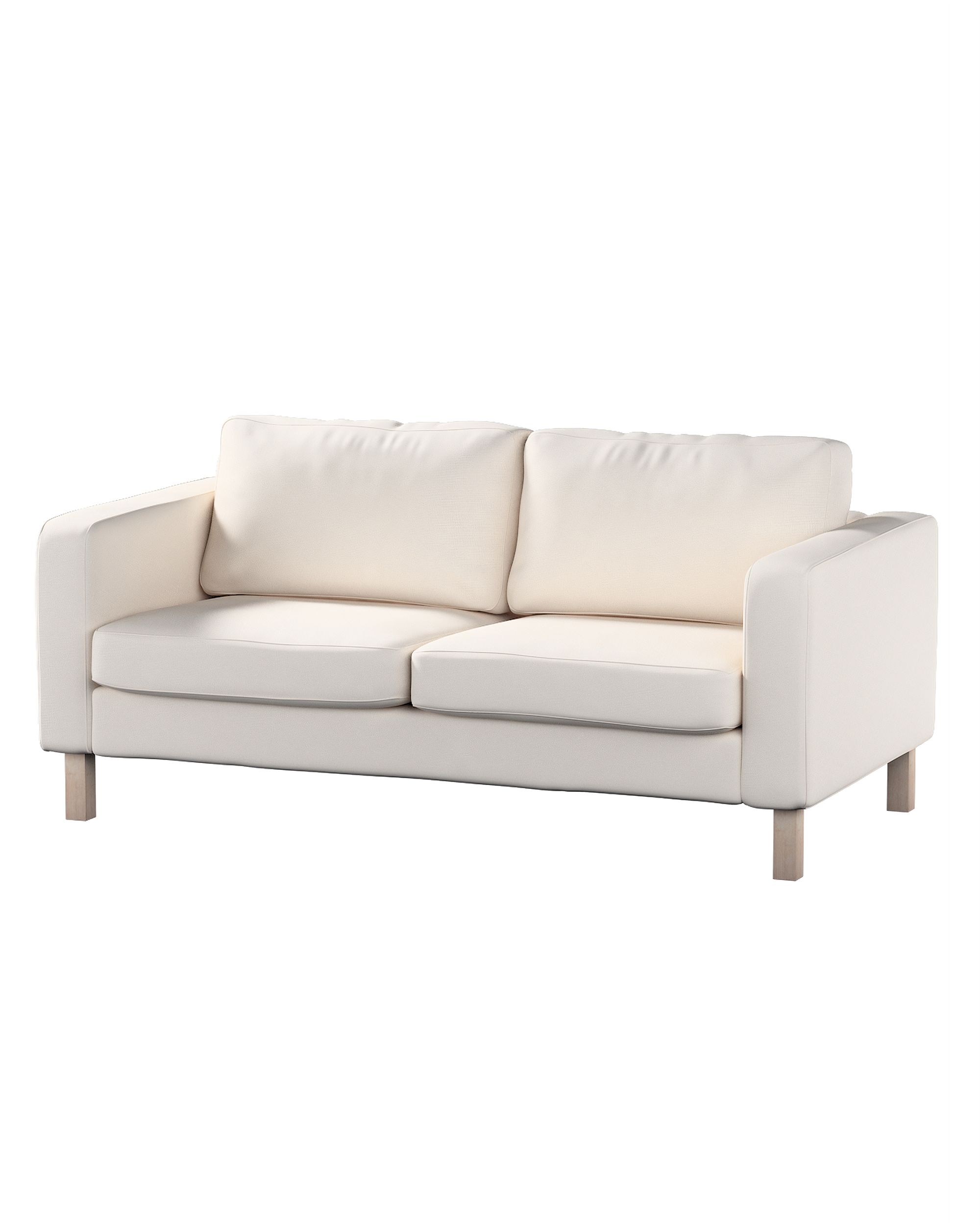Bezug für Karlstad 2-Sitzer Sofa nicht ausklappbar Farbe beige Stoff strukturiert