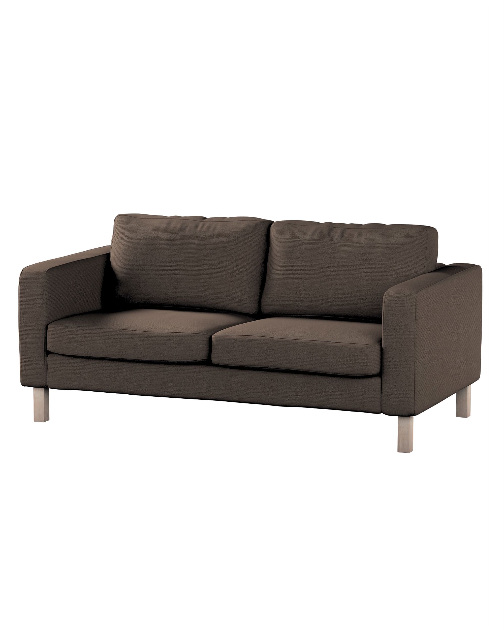 Bezug für Karlstad 2-Sitzer Sofa nicht ausklappbar Farbe braun Stoff strukturiert