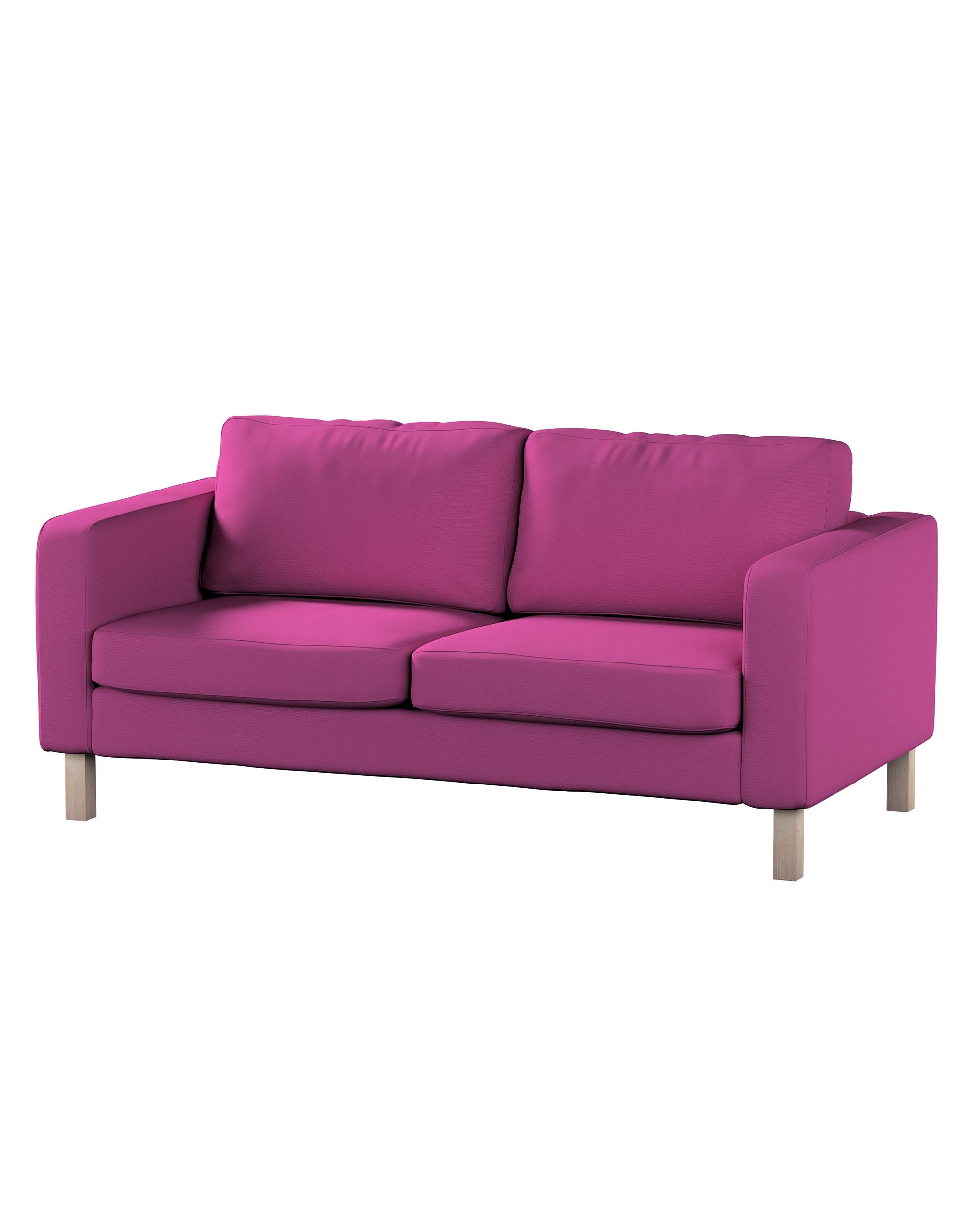 Bezug für Karlstad 2-Sitzer Sofa nicht ausklappbar Farbe rosa Stoff strukturiert