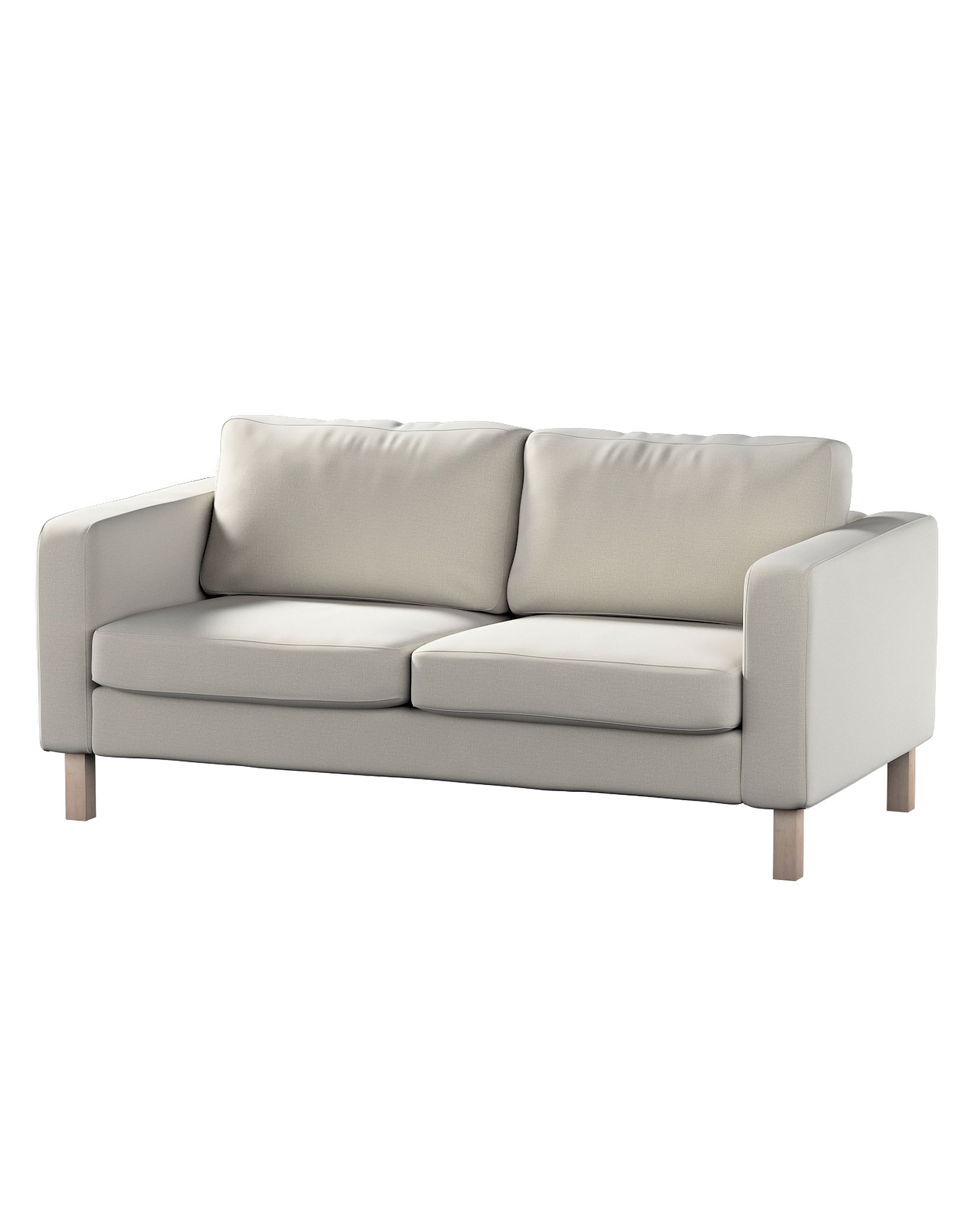Bezug für Karlstad 2-Sitzer Sofa nicht ausklappbar Farbe grau Stoff samt
