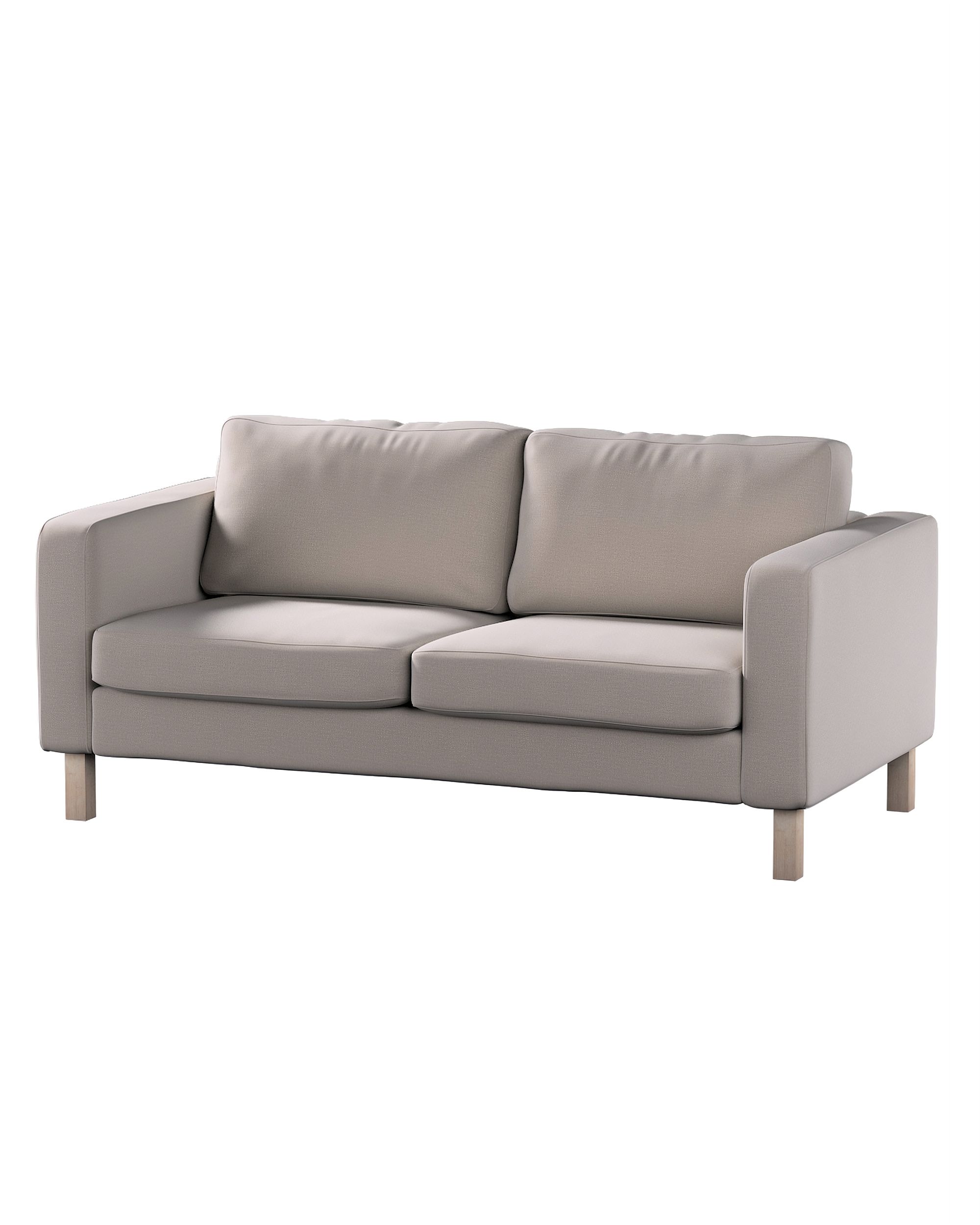 Bezug für Karlstad 2-Sitzer Sofa nicht ausklappbar Farbe beige Stoff samt