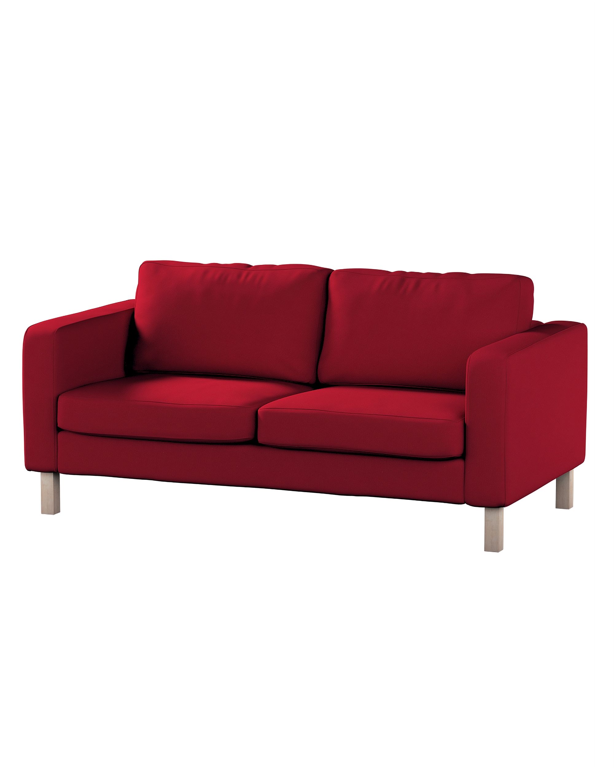 Bezug für Karlstad 2-Sitzer Sofa nicht ausklappbar Farbe rot Stoff strukturiert