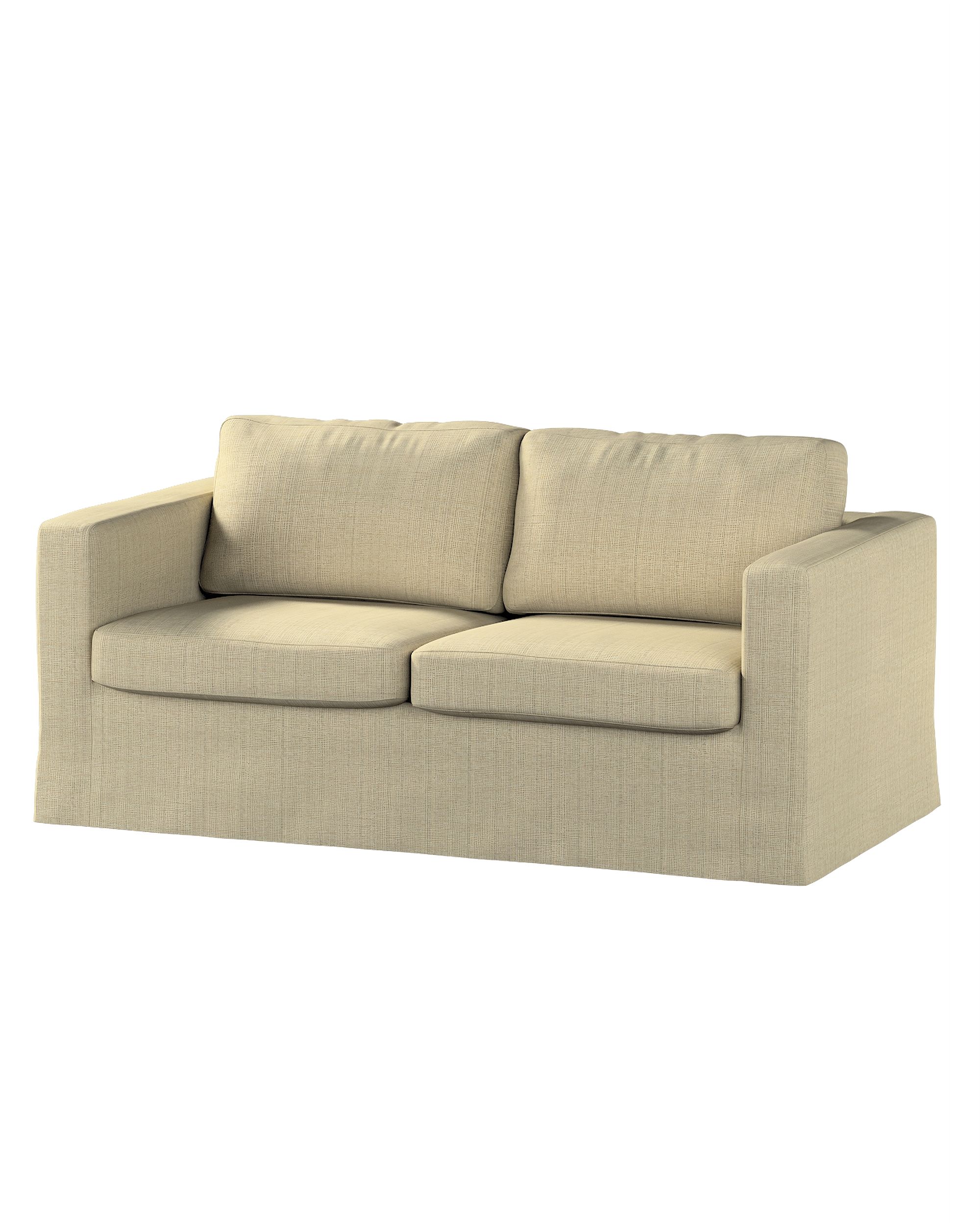 Bezug für Karlstad 2-Sitzer Sofa nicht ausklappbar, lang Farbe beige Stoff strukturiert