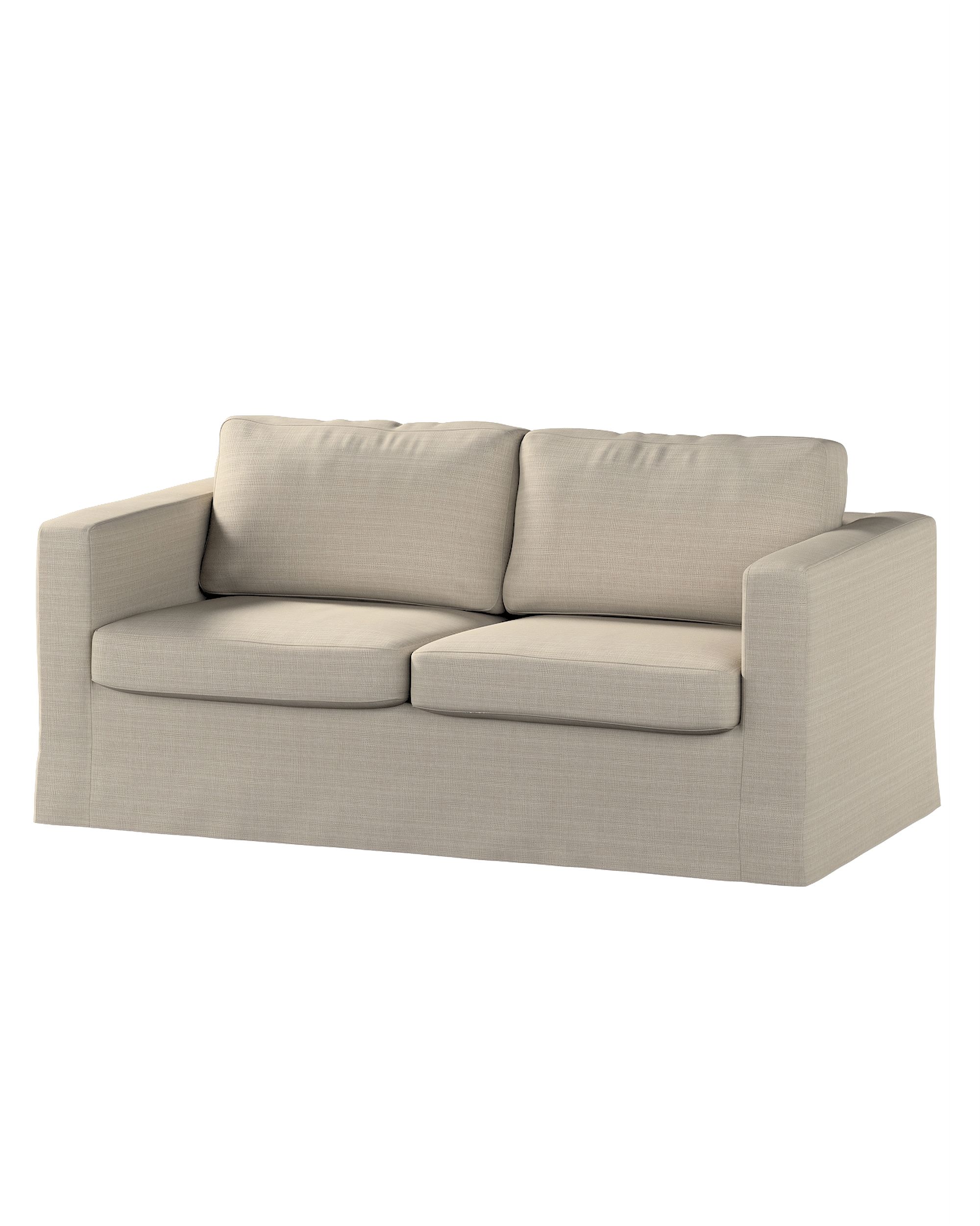 Bezug für Karlstad 2-Sitzer Sofa nicht ausklappbar, lang Farbe beige Stoff strukturiert
