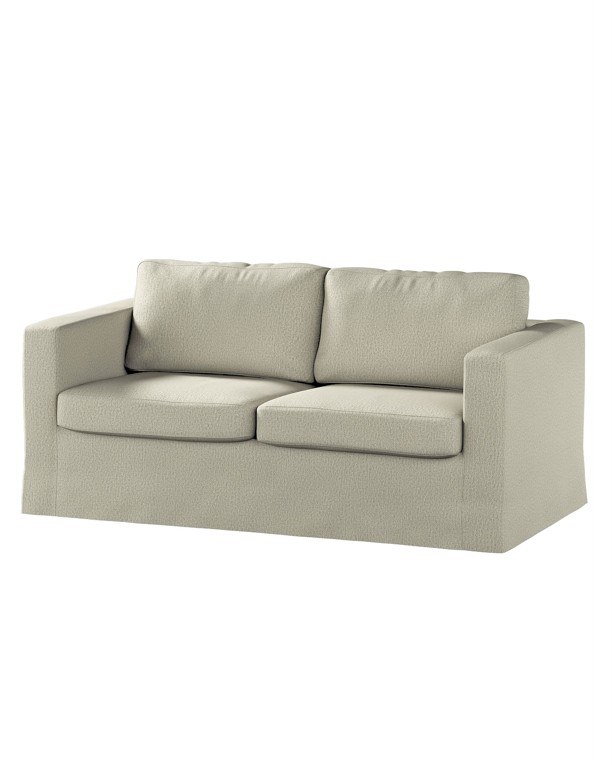 Bezug für Karlstad 2-Sitzer Sofa nicht ausklappbar, lang Farbe beige Stoff strukturiert