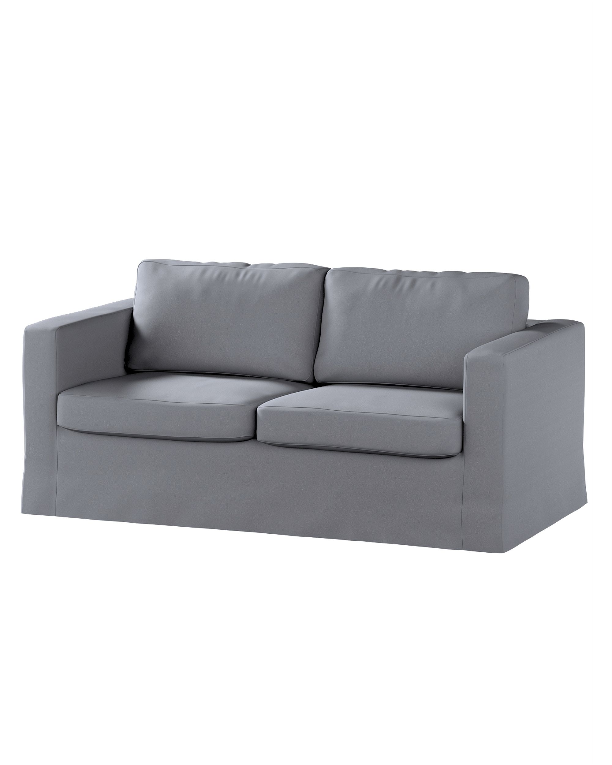 Bezug für Karlstad 2-Sitzer Sofa nicht ausklappbar, lang Farbe grau