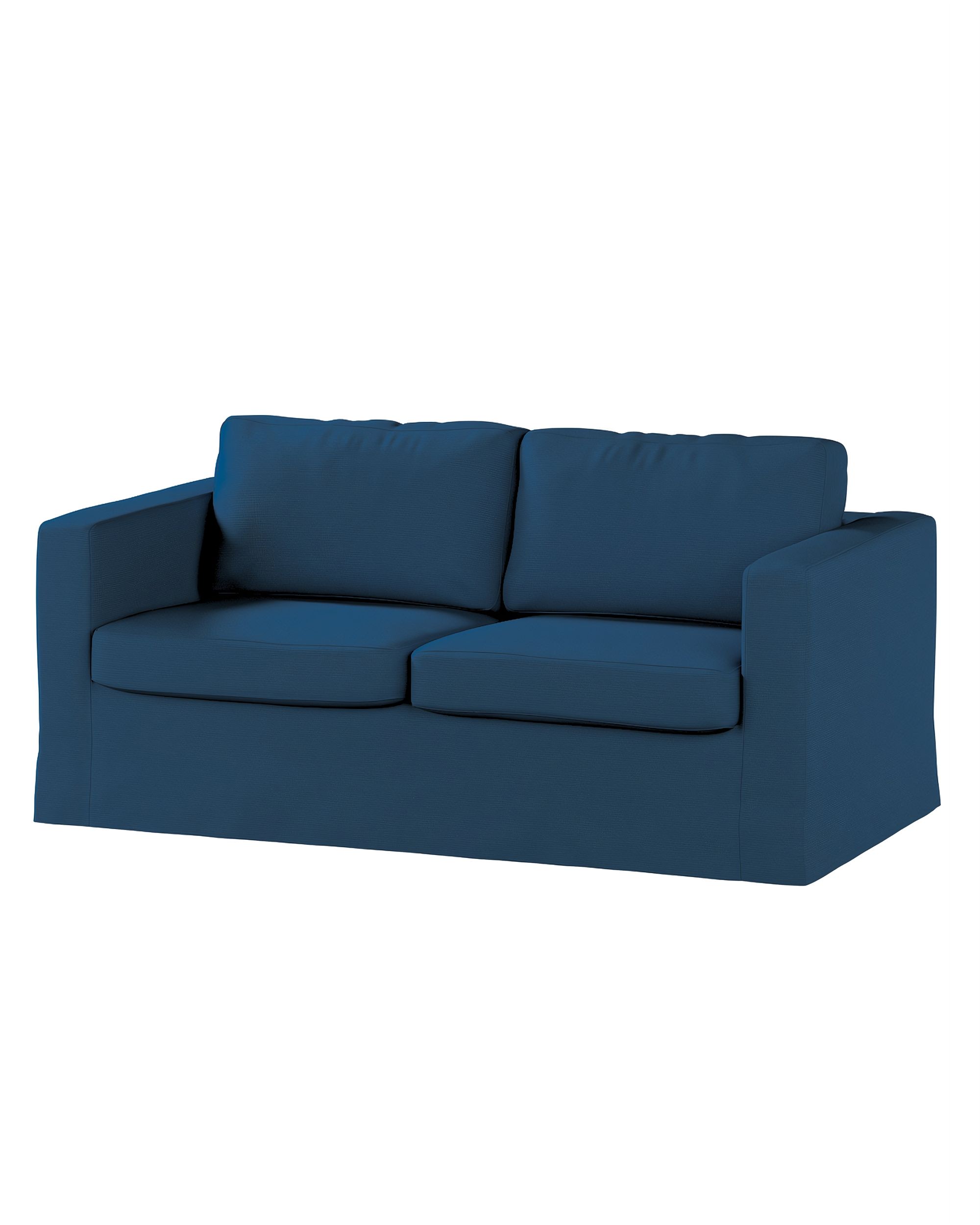 Bezug für Karlstad 2-Sitzer Sofa nicht ausklappbar, lang Farbe dunkelblau