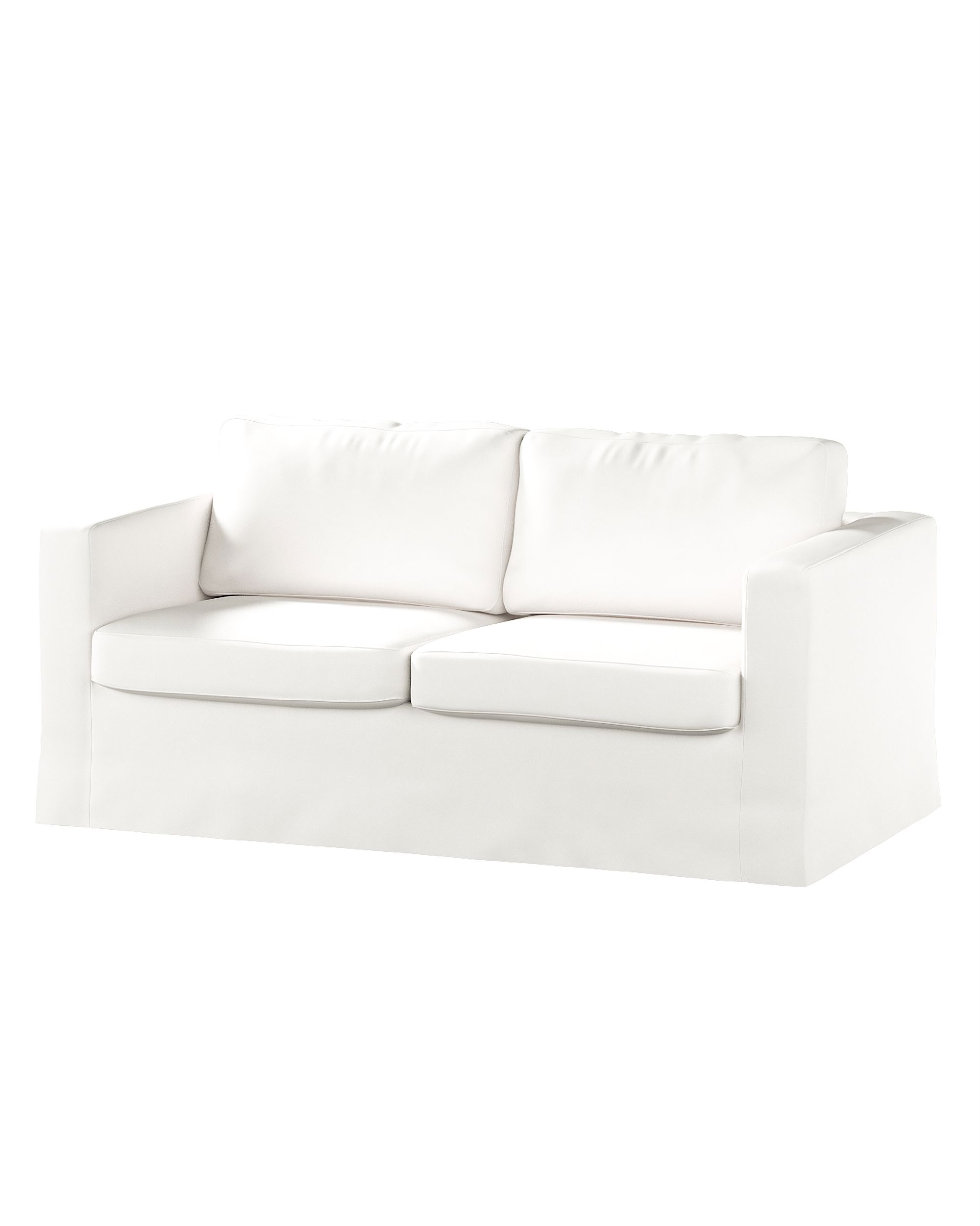 Bezug für Karlstad 2-Sitzer Sofa nicht ausklappbar, lang Farbe weiß