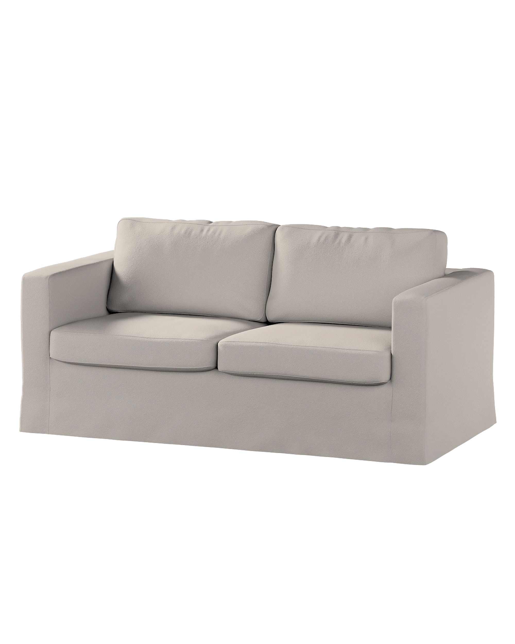 Bezug für Karlstad 2-Sitzer Sofa nicht ausklappbar, lang Farbe beige Stoff strukturiert