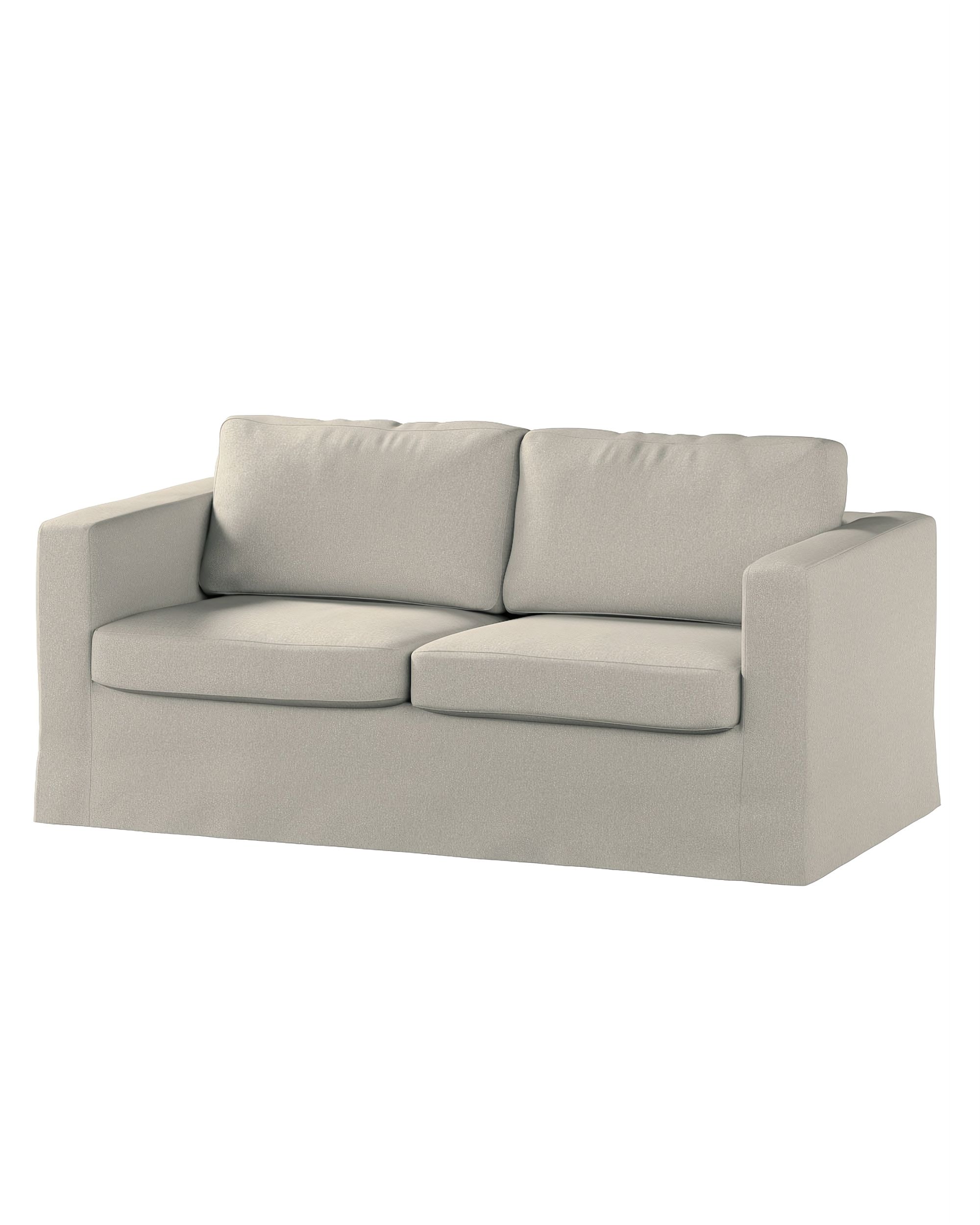 Bezug für Karlstad 2-Sitzer Sofa nicht ausklappbar, lang Farbe beige Stoff strukturiert